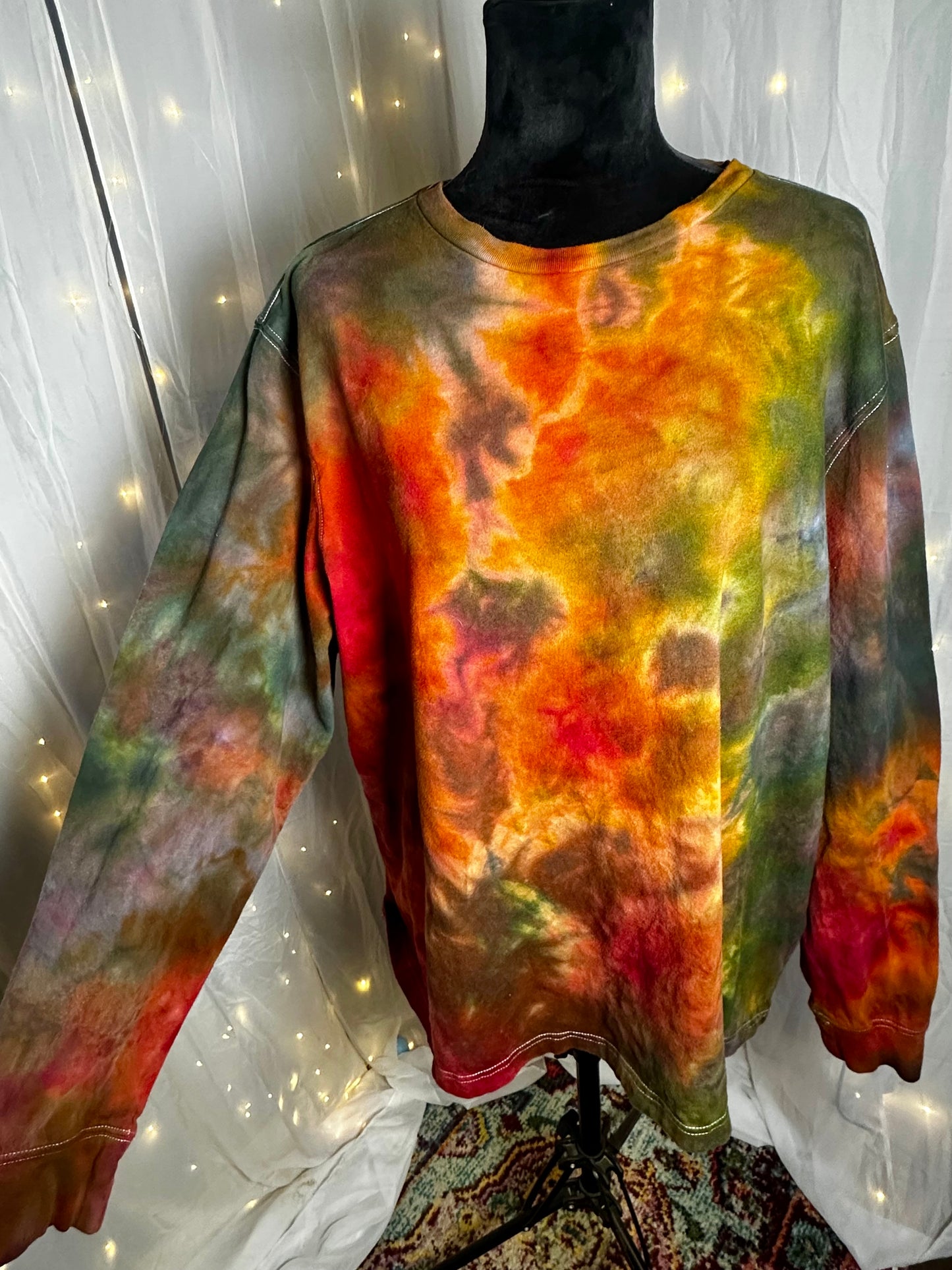 2XL Rustic Rainbow Grove Long Sleeve Tee