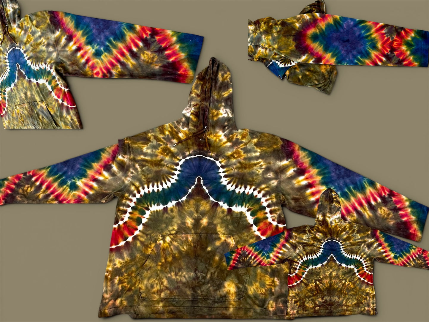 XL Woodland Spectrum Hooded Long Sleeve Tee