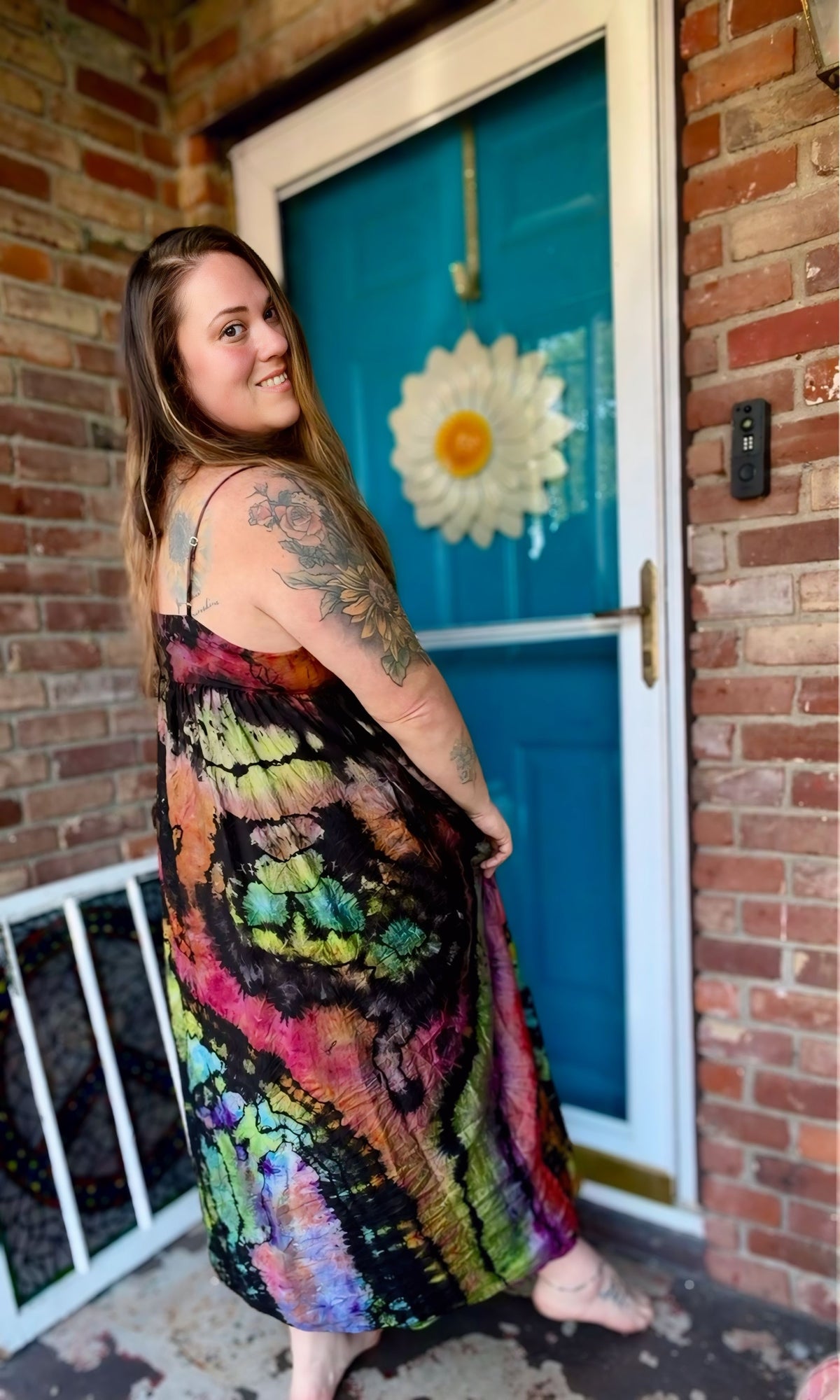 XXL Mystic Color Storm Midi Dress