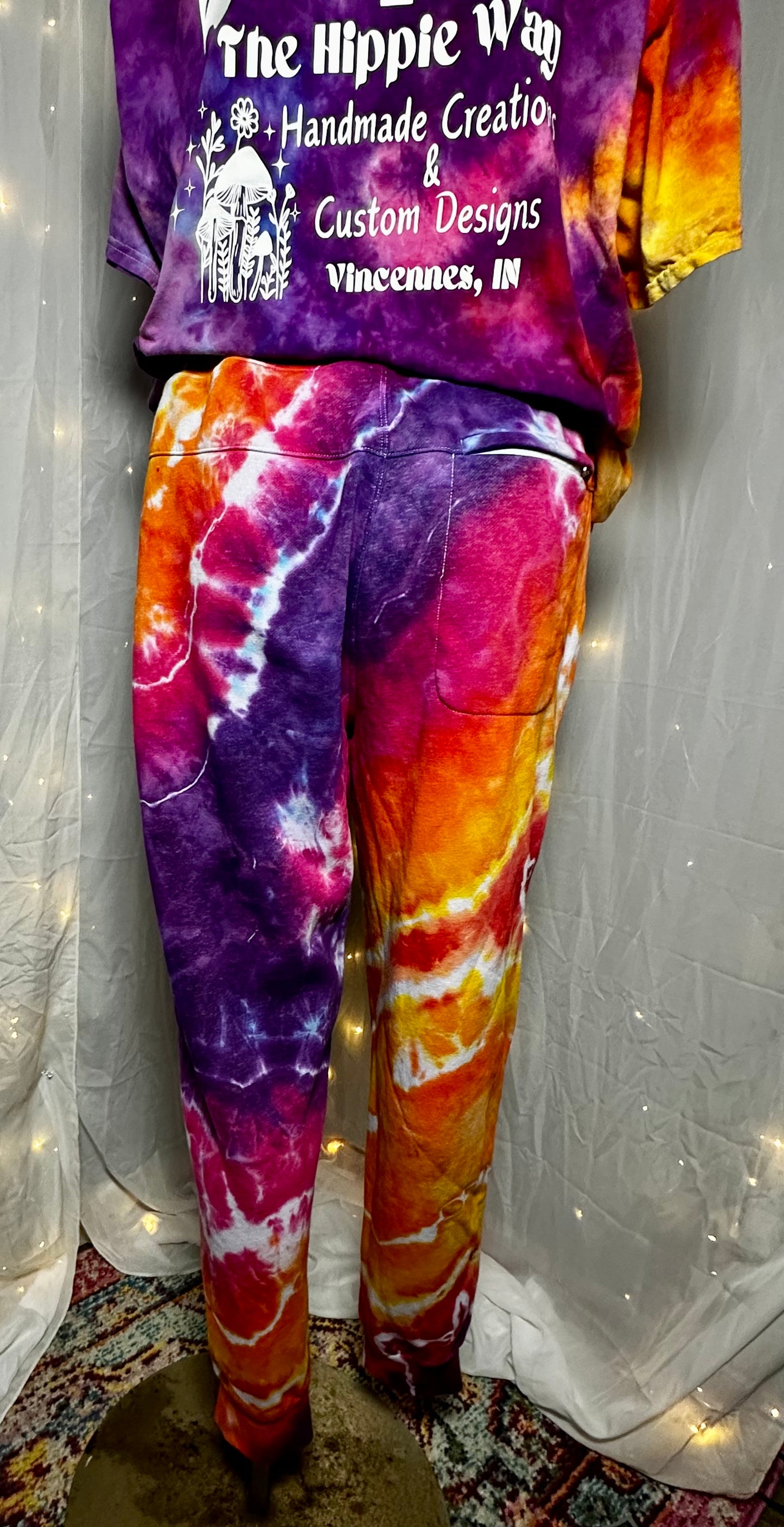 XL Heatwave Geode Hippie Jogger Sweatpants