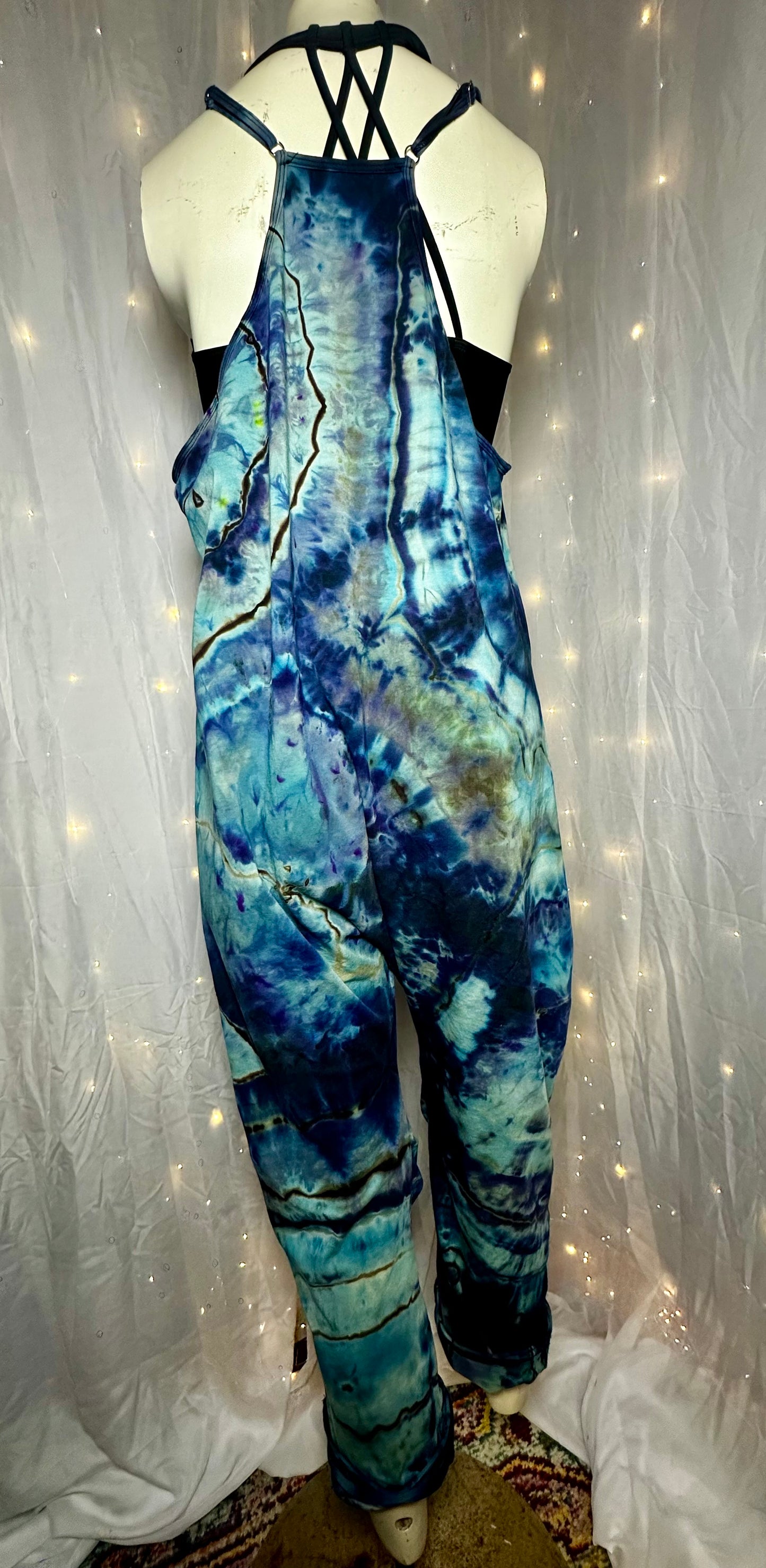 Large Dreamy Nights: Indigo Wave Wanderer Harlem Jumper