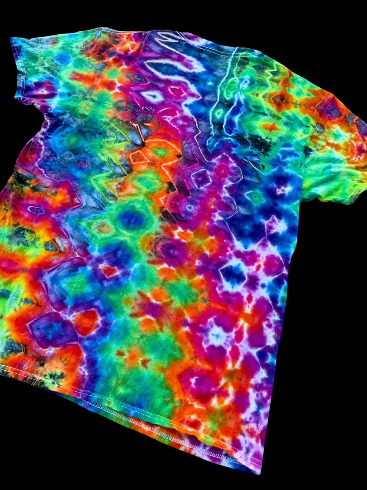 XL Prismatic Pixel Glitch Tee