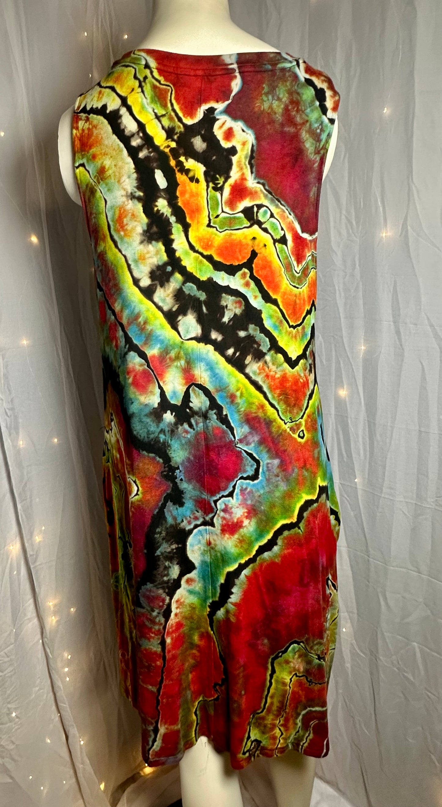 Large Molten Rainbow Swing Dress