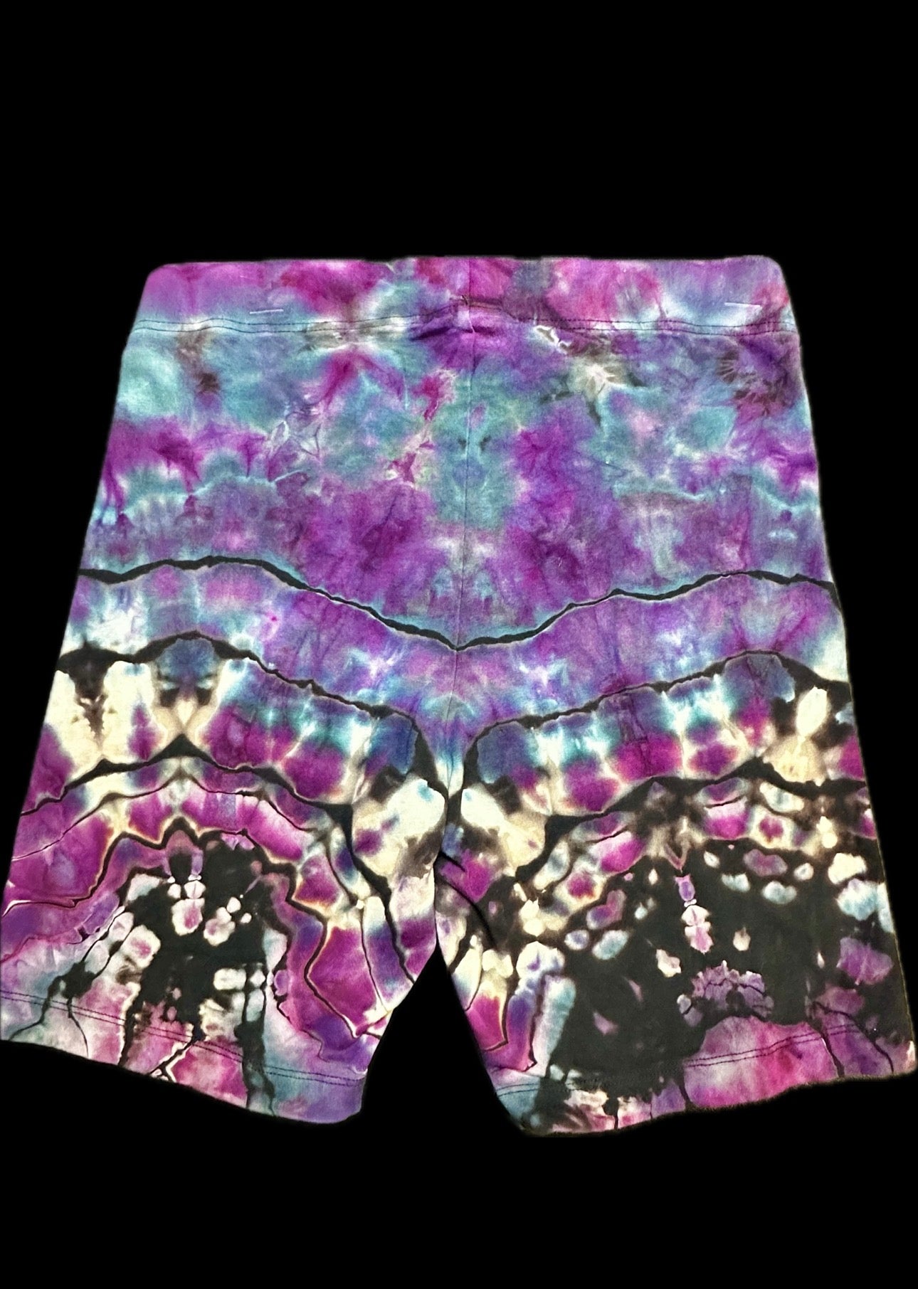 Large Amethyst Eclipse Biker Shorts