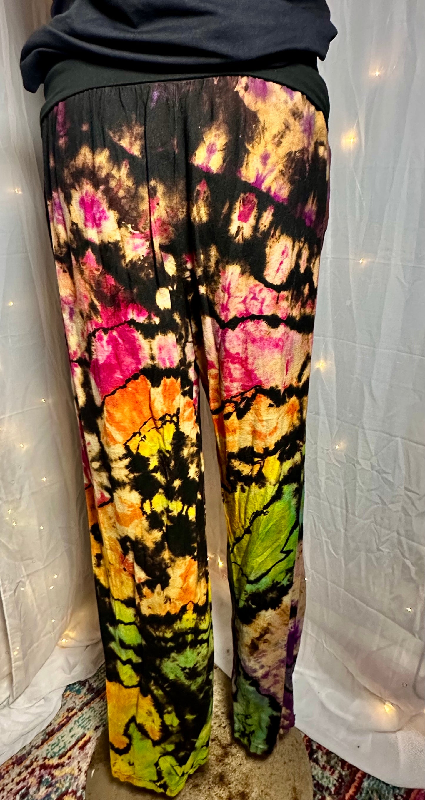 Large Wild Rainbow Ember Comfy Pants