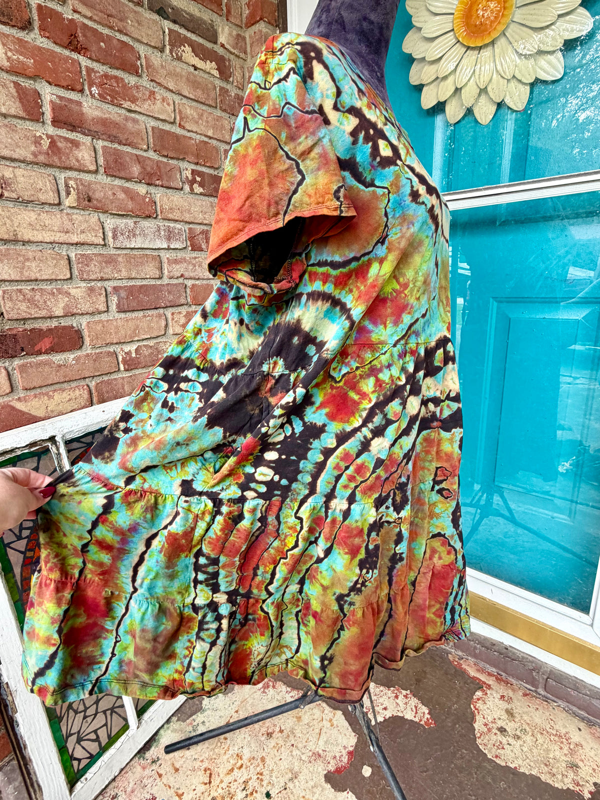 XXL Autumn Aurora T-Shirt Dress