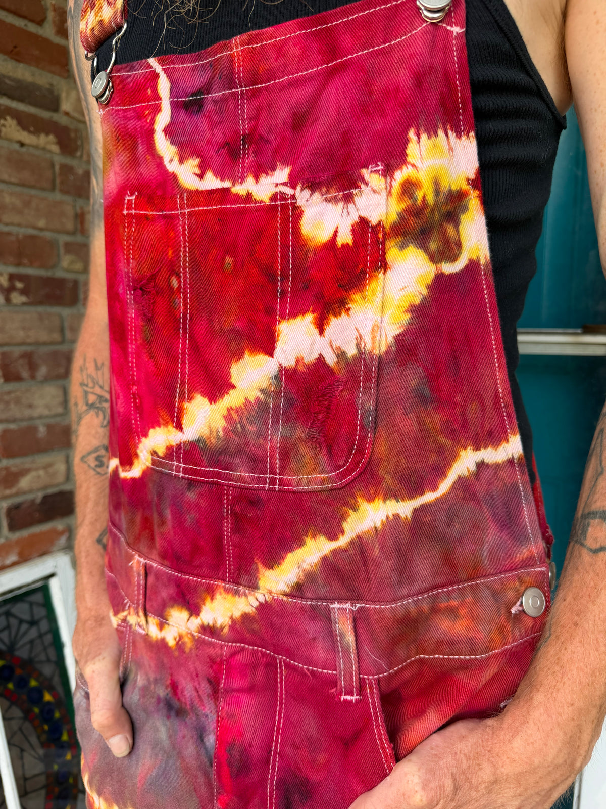 Hellbent & Tie-Dyed Overall Bibs *Upcycled*