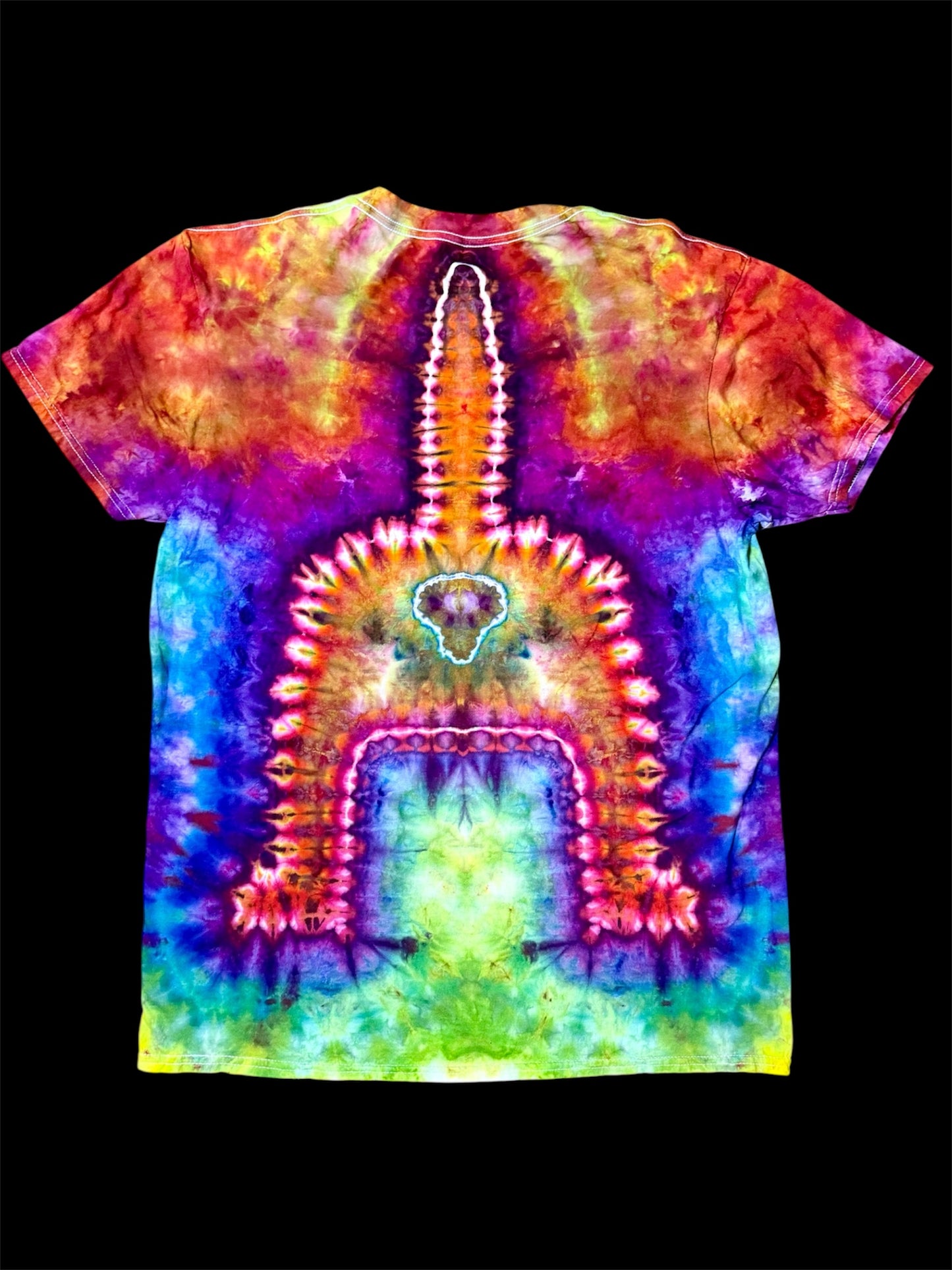 Large Electric Rainbow Purrfectly Cheeky Kitty Tee