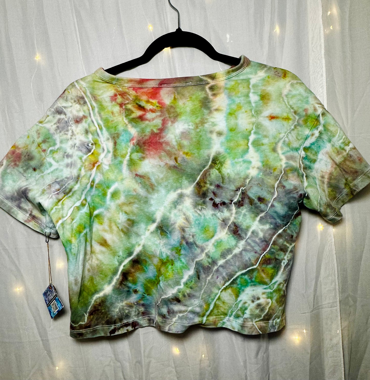 Large Mint Lightning Muse Crop Top