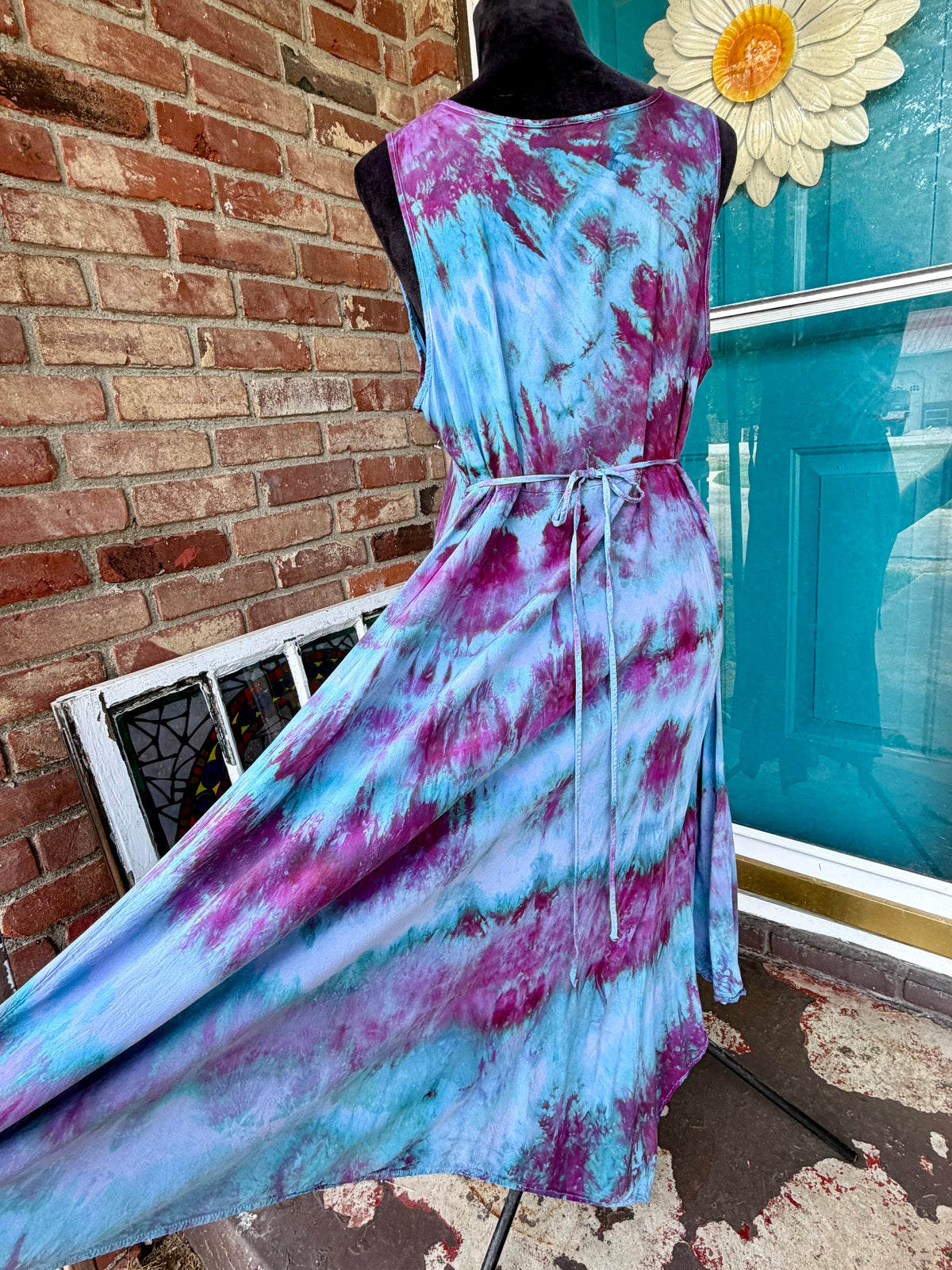 Large Lavender Moon Asymmetrical Dress
