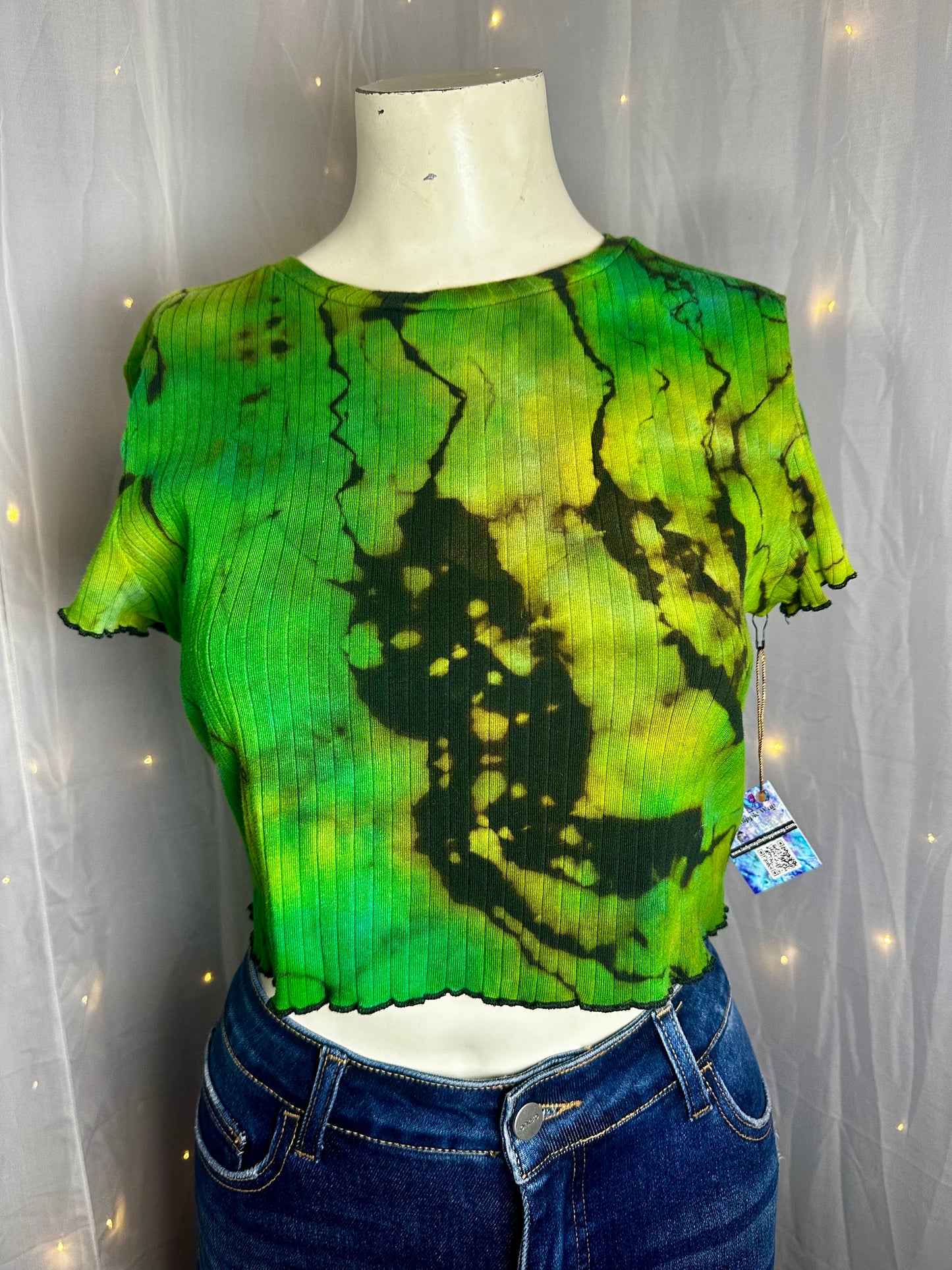 XL Neon Swamp Surger Crop Top *Runs Small*