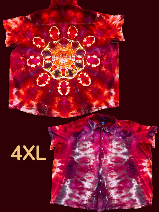 4XL Solar Bloom Button Down
