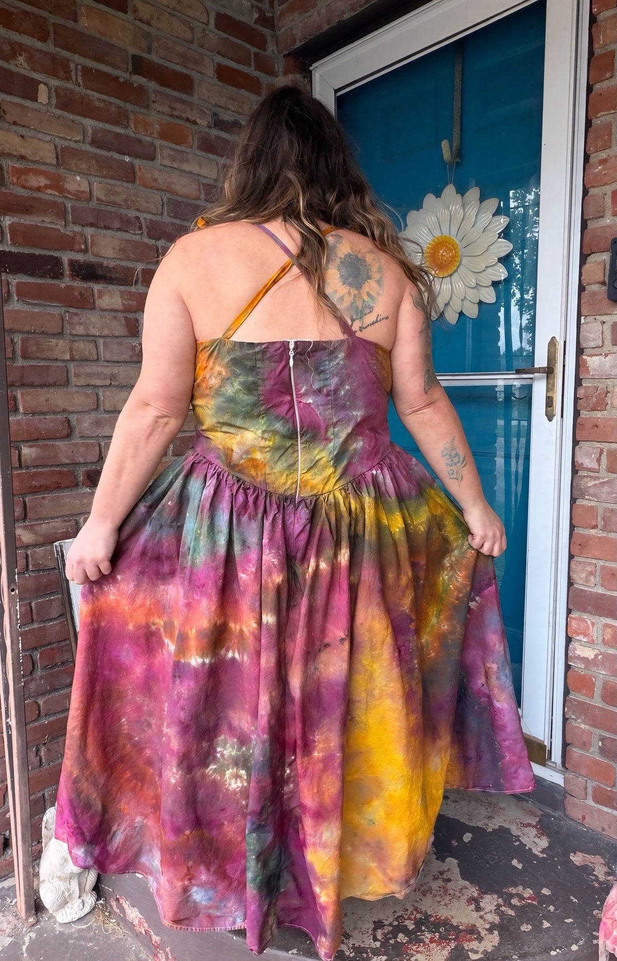 3X Enchanted Autumn Sunset Dress