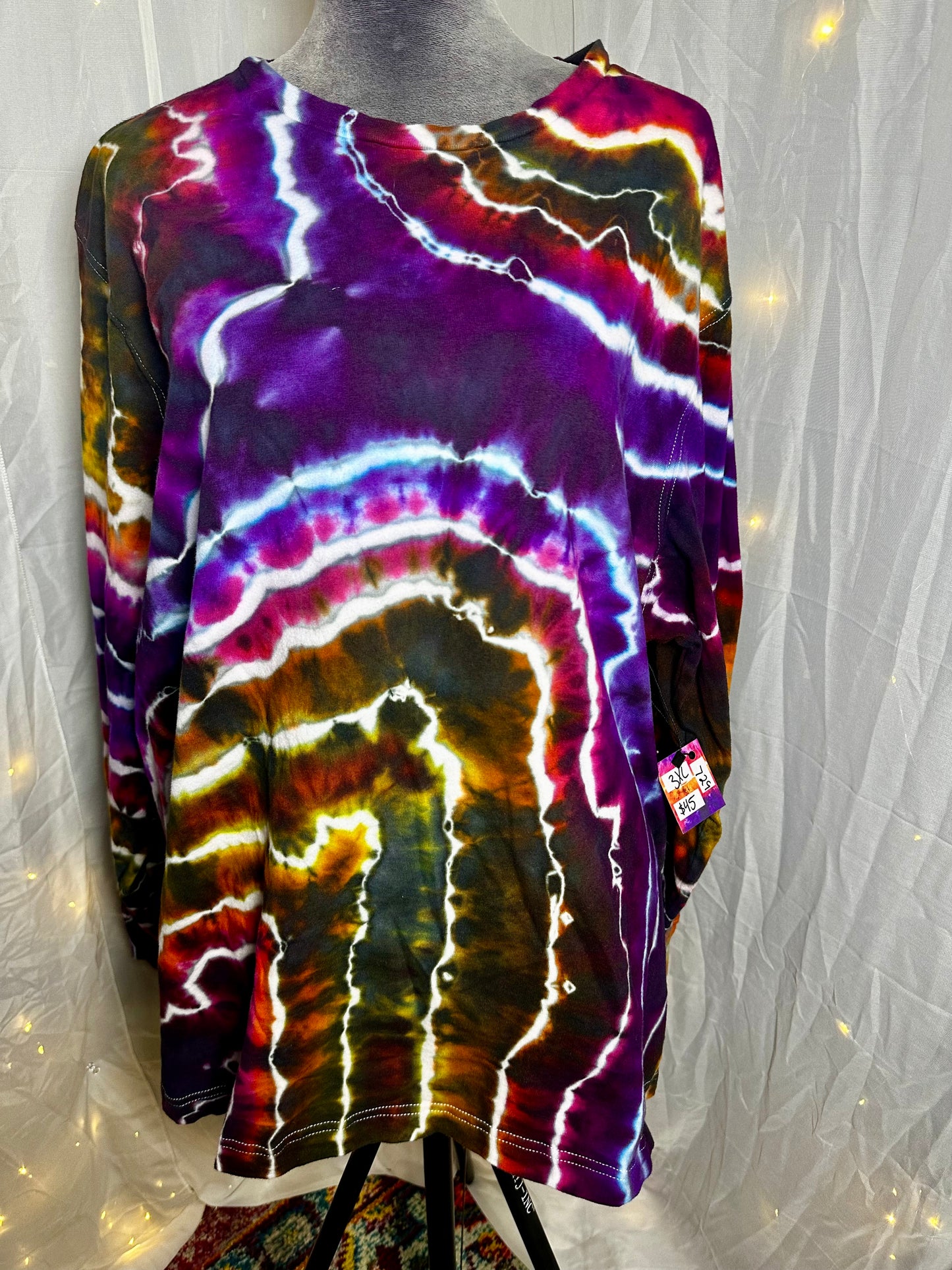 3XL Desert Sky Geode Long Sleeve T-Shirt