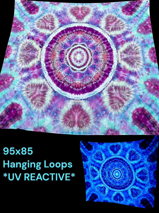 Celestial Heartbeat Tapestry – UV Reactive