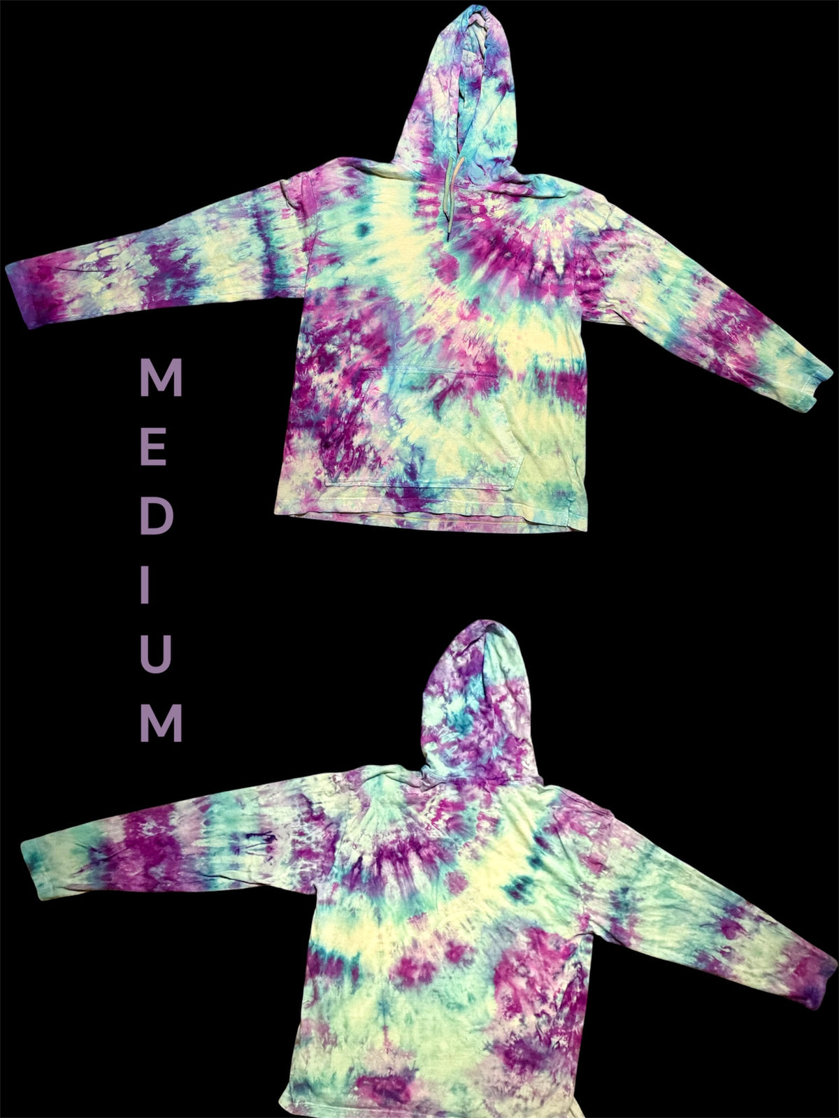 Medium Electric Meadow Long Sleeve Hooded Shirt