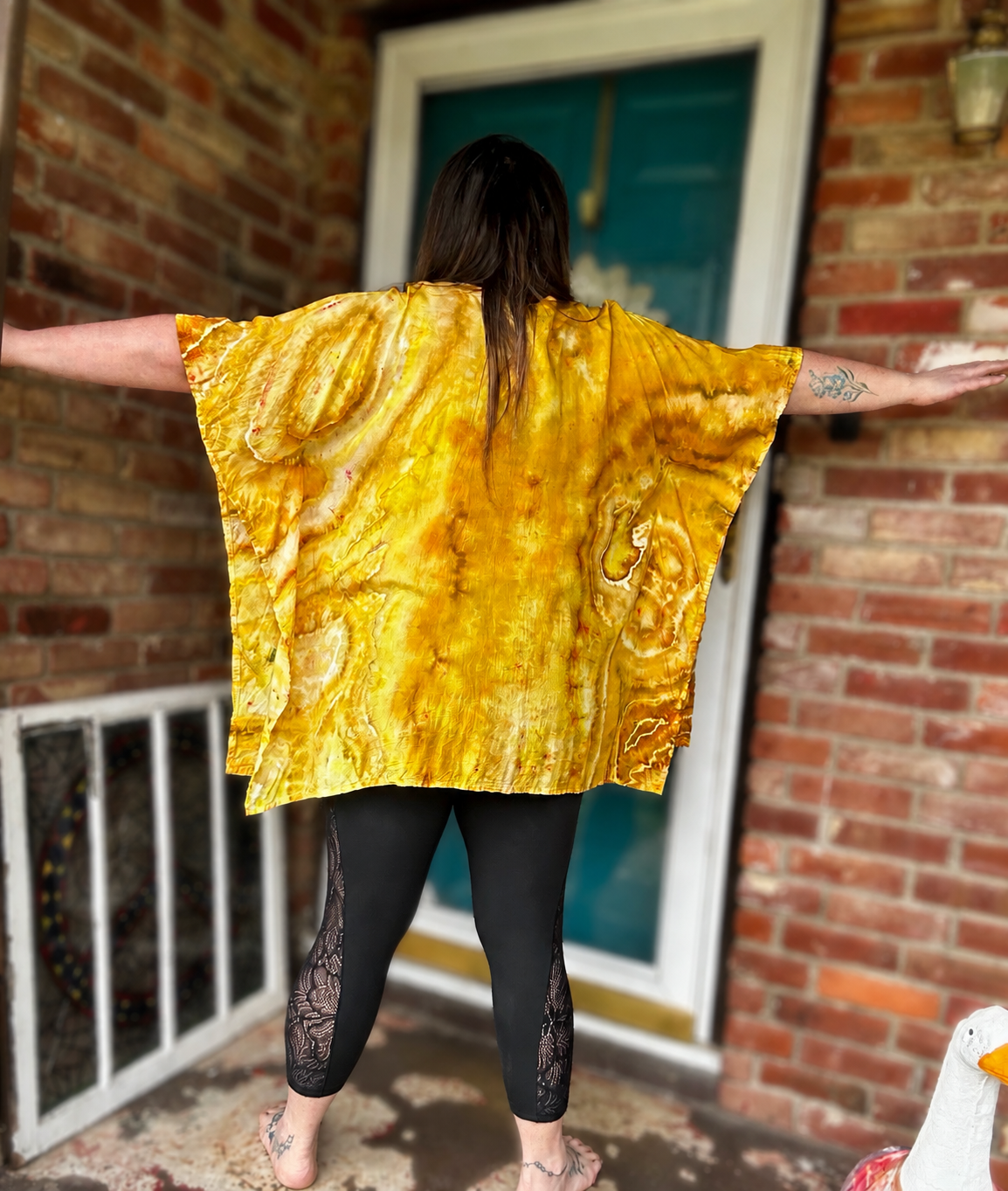 One Size Sunflower Soul Kaftan Poncho