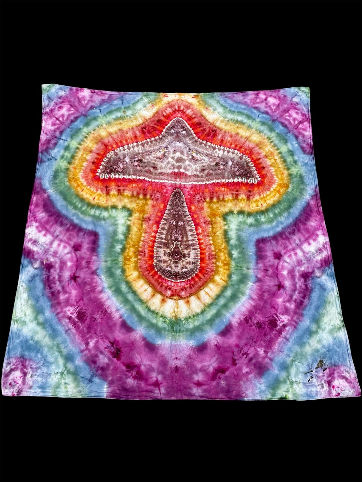 Rustic Rainbow Toadstool Tapestry *damaged & discounted*