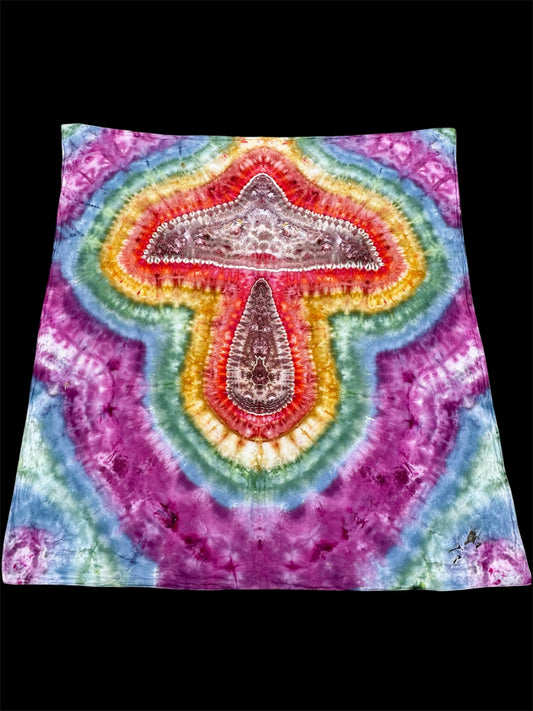 Rustic Rainbow Toadstool Tapestry *damaged & discounted*