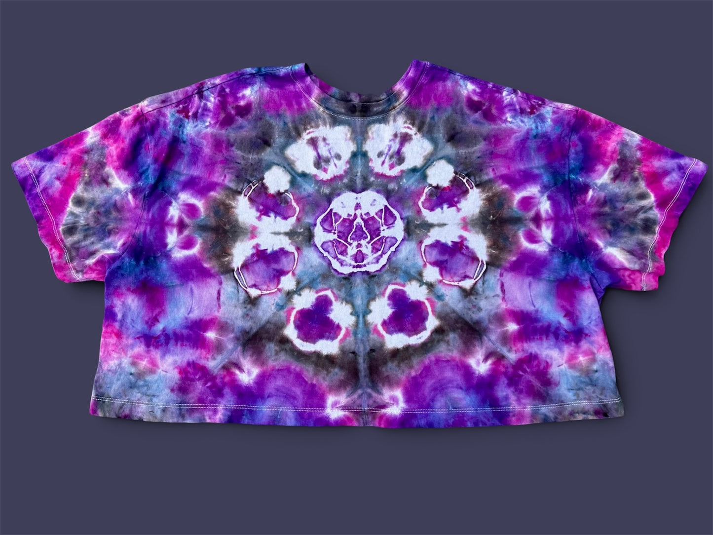 2X Moonflower Mandala Crop Top