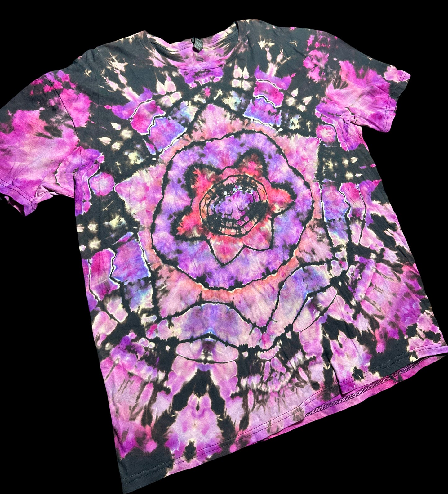 XL Violet Vortex Reverse Dyed Tee
