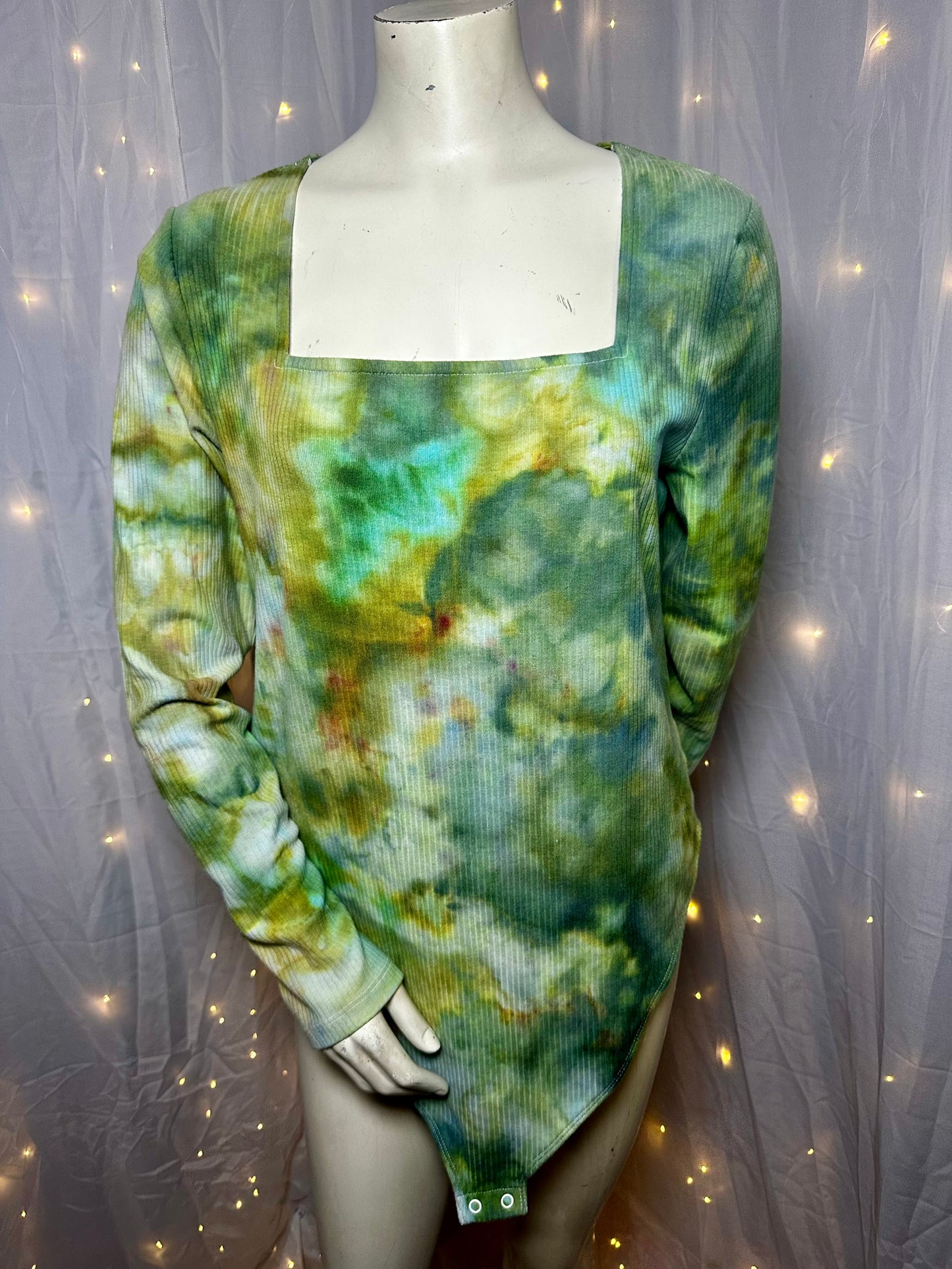 XL/XXL Forest Glow Ribbed Body Suit