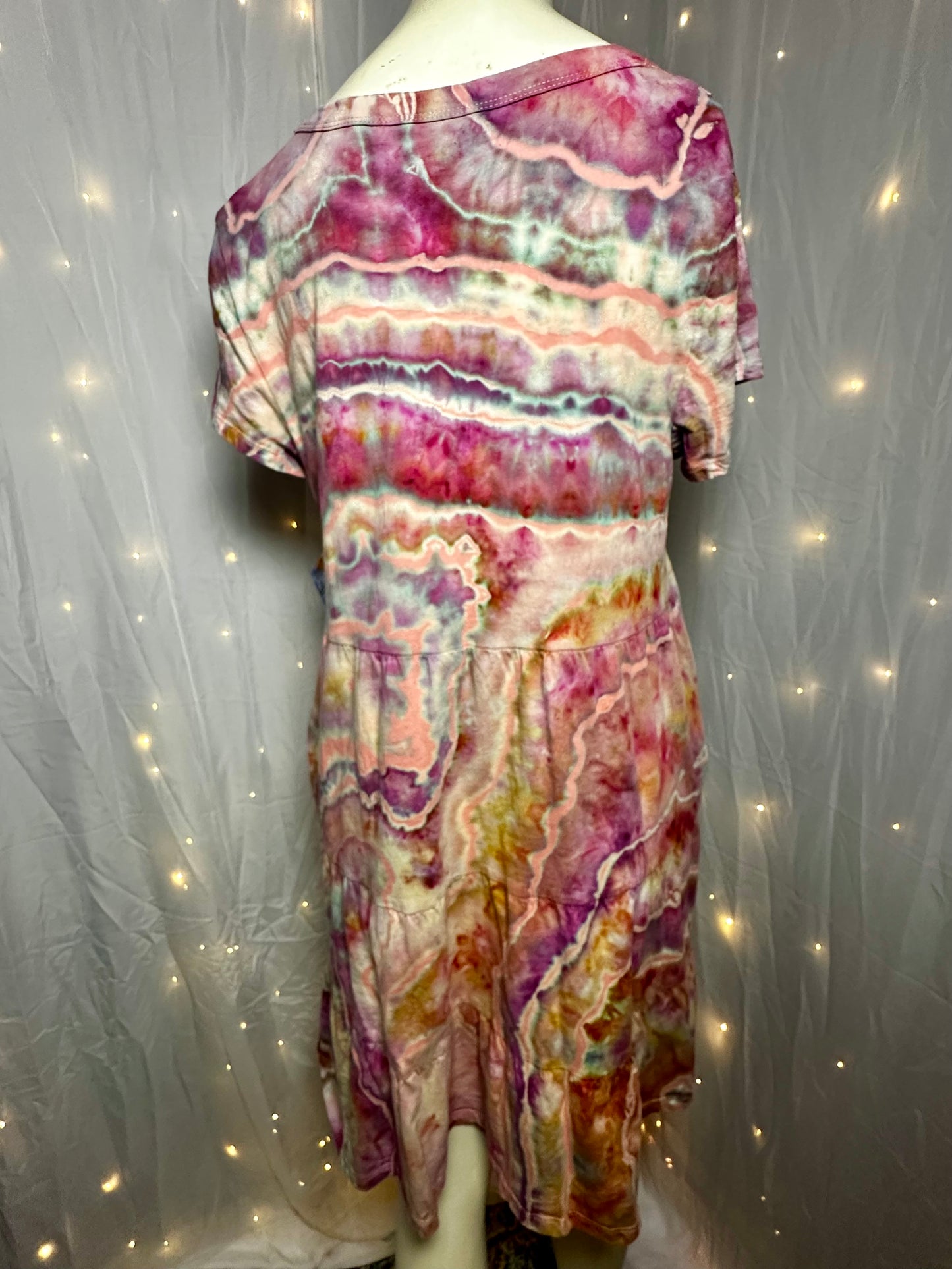 Large Rose Quartz Reverie T-Shirt Dress