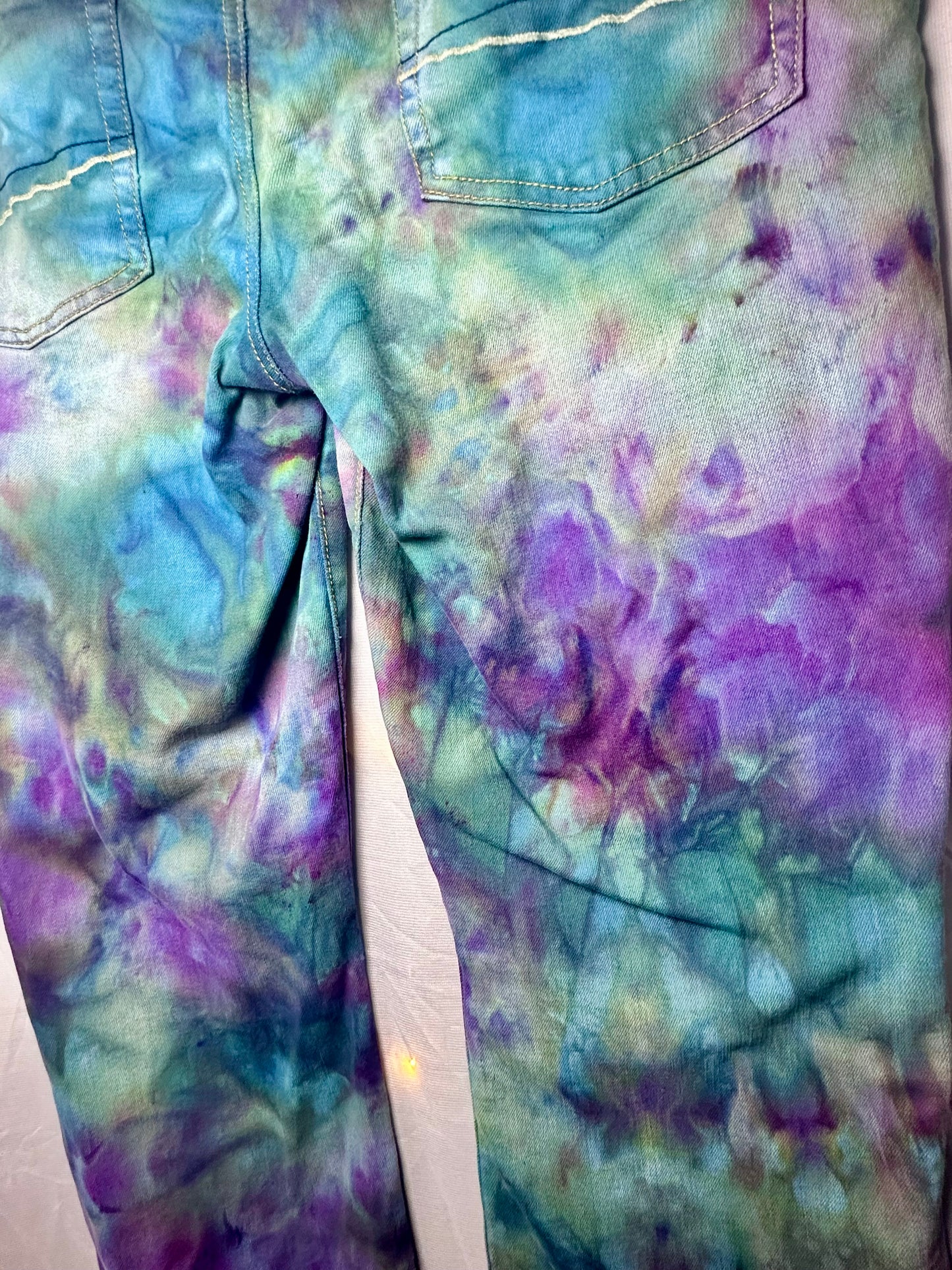 Size 16 Mermaid American Eagle Tie Dye Jeans *upcycle*