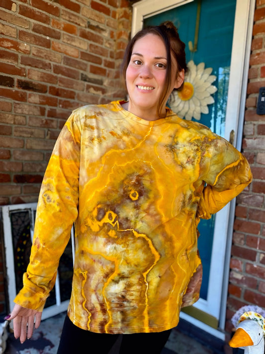 3XL Golden Citrine Long Sleeve Tee