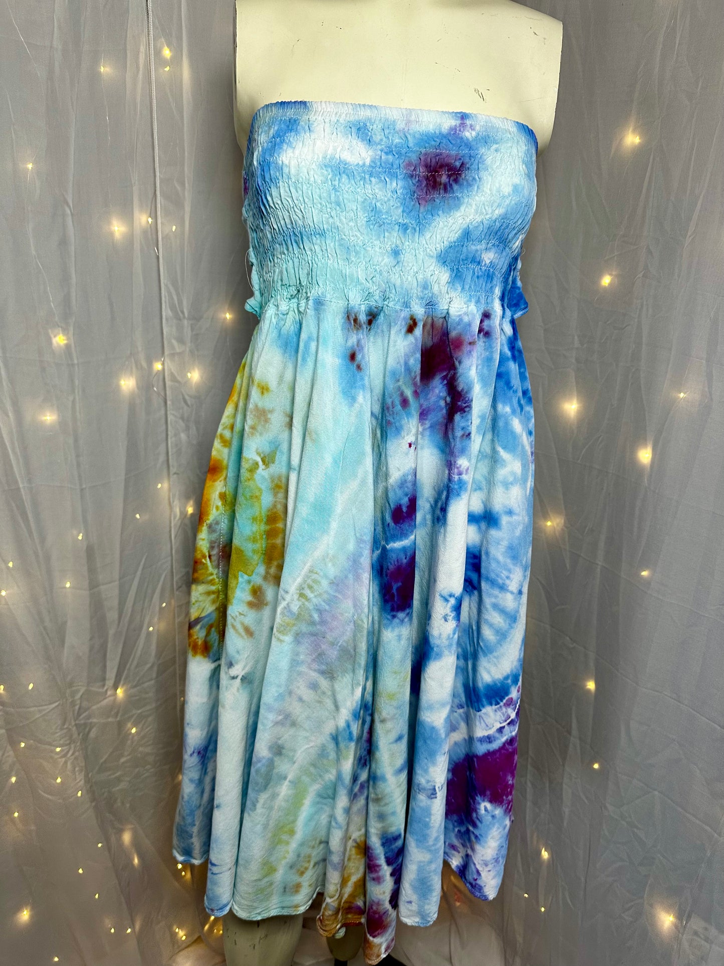 L/XL/2X Bluebell Breeze 2-for-1 Dress & Flowy Skirt