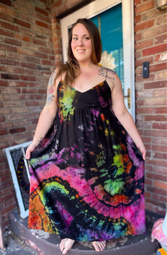 XXL Mystic Color Storm Midi Dress