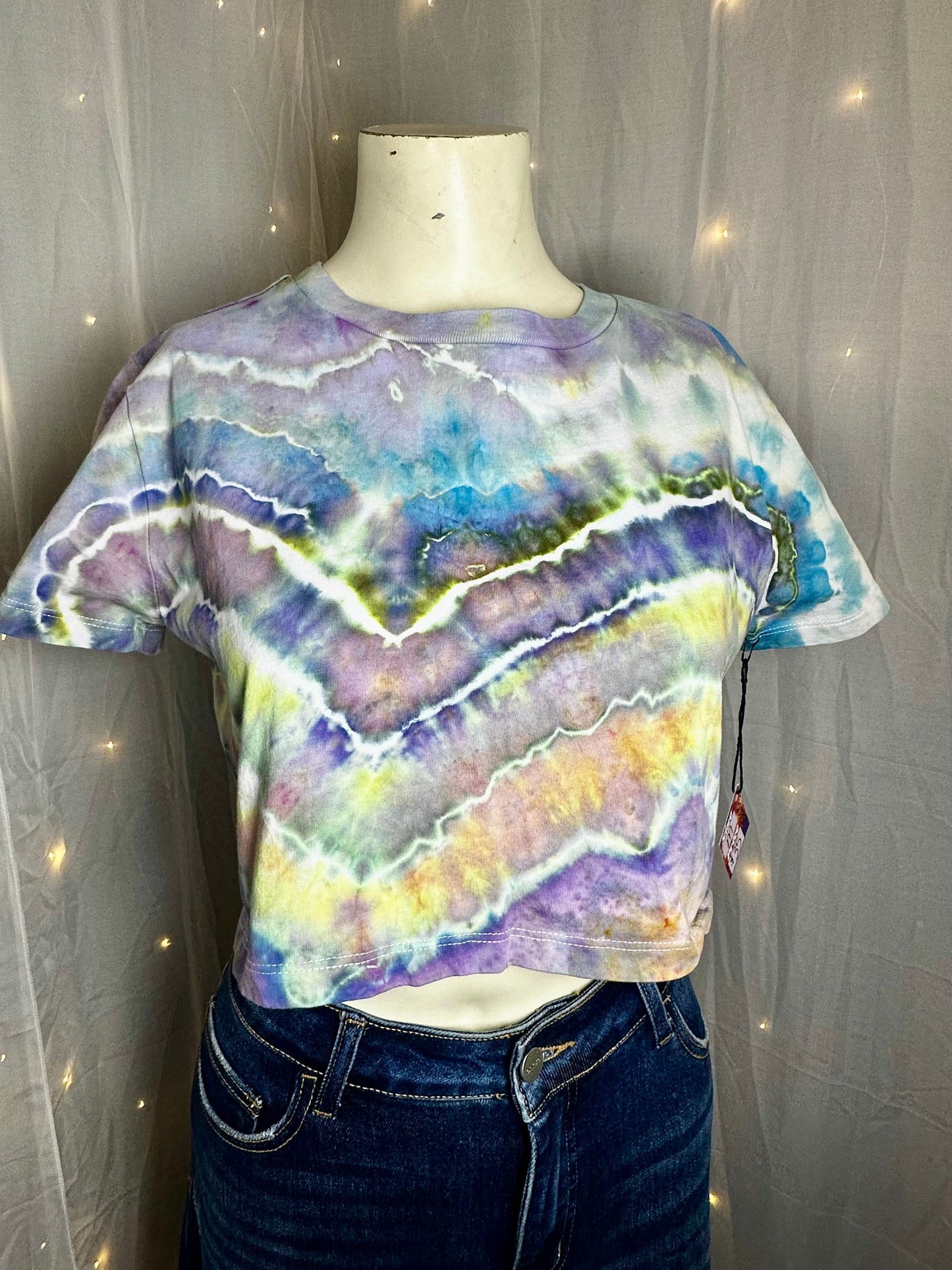 Medium Violet Voltage Crop Top