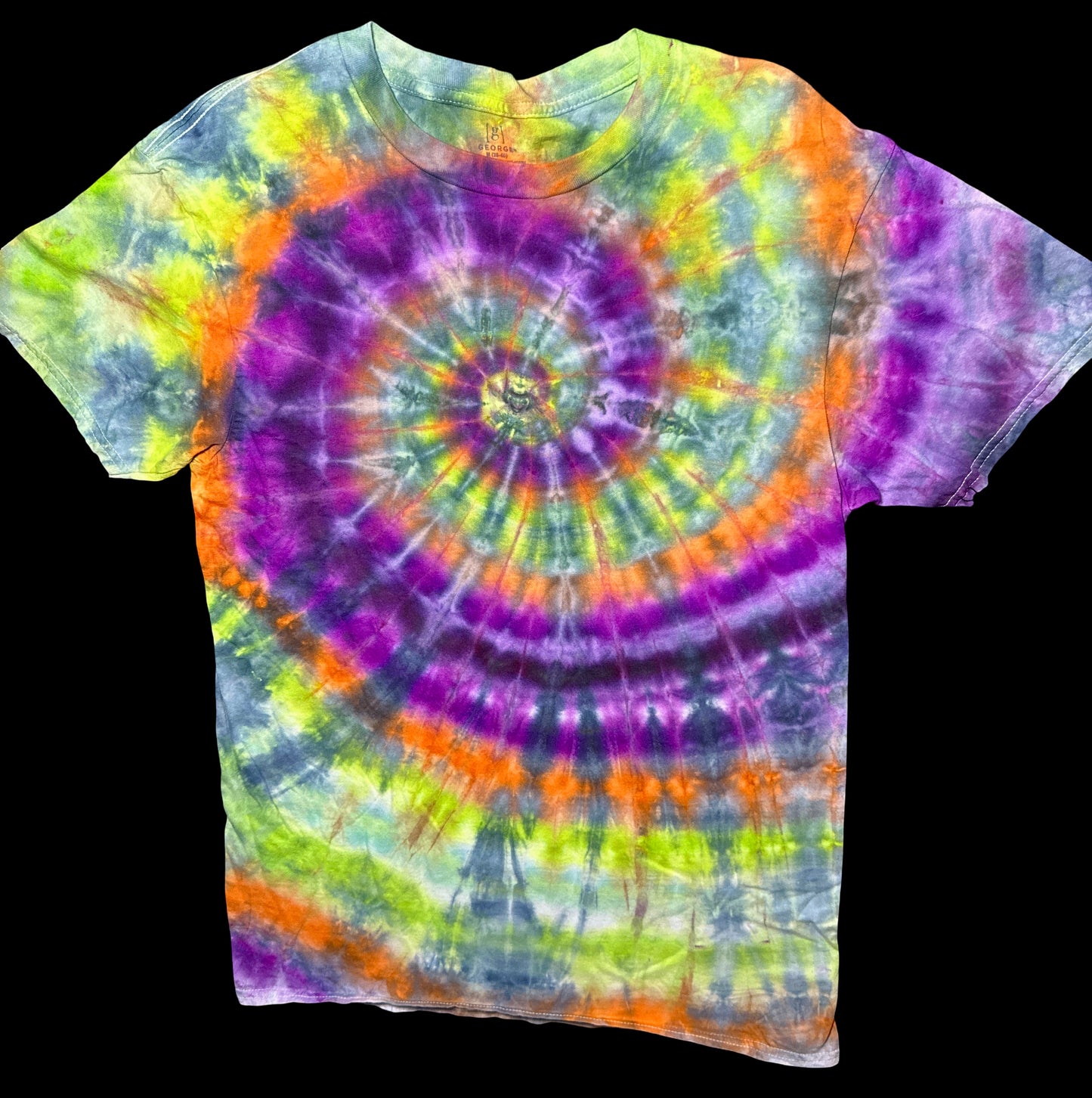 Medium Neon Halloween Swirl Tee