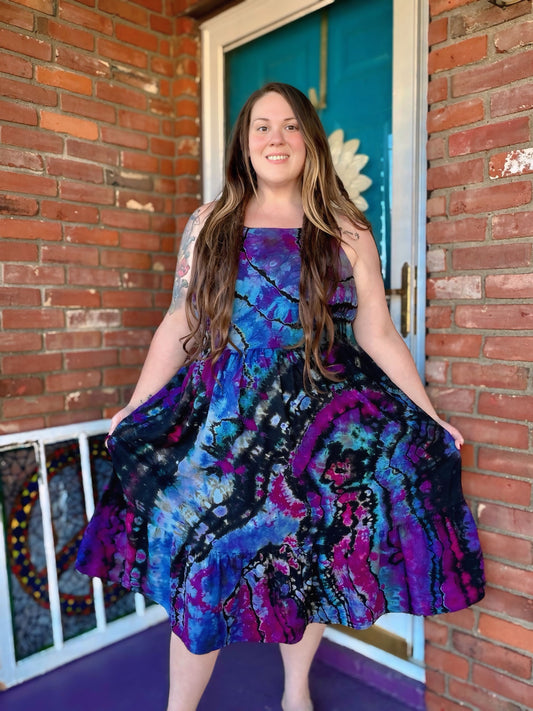 XXL Midnight Aurora Midi Dress