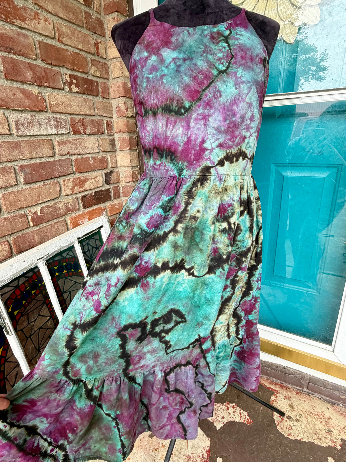 Cosmic Wildflower Corset Midi Dress