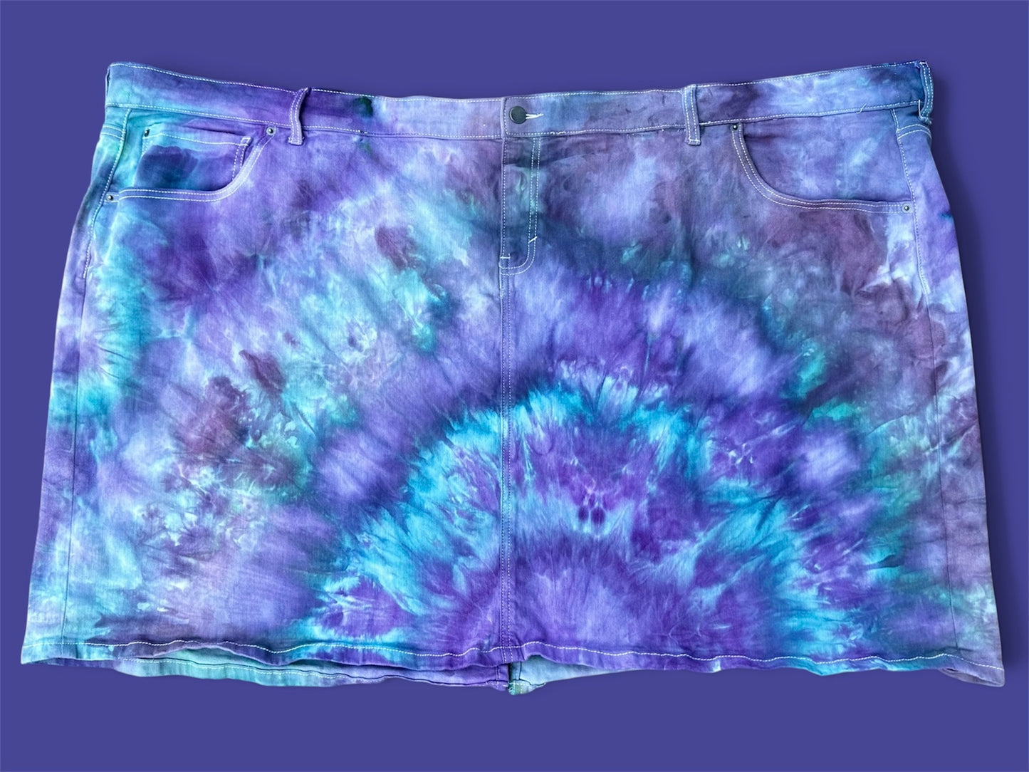 40W Moonlit Lagoon Mini Skirt