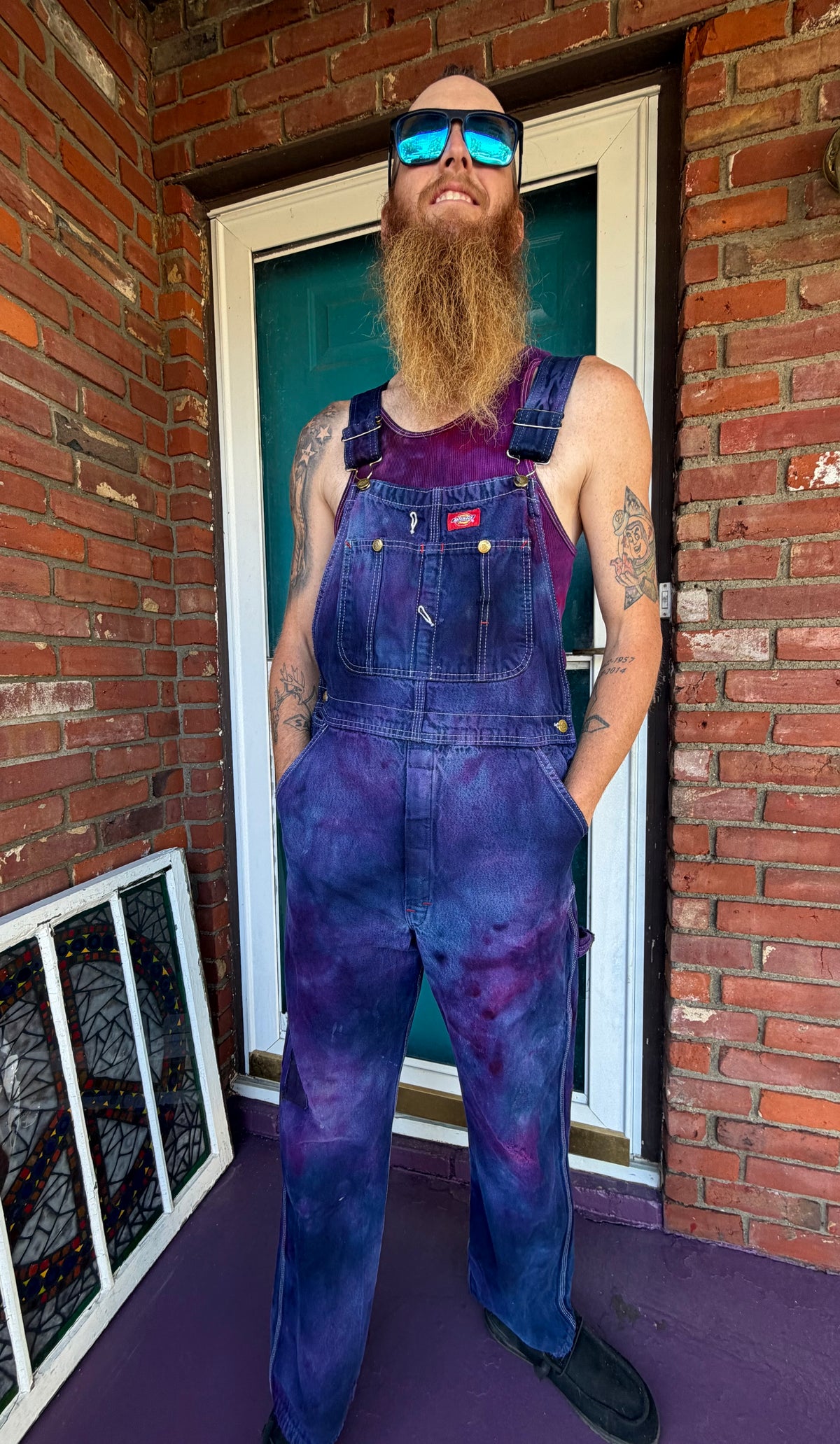 32/30 Purple Haze Dickies Overall Bibs *upcycled*