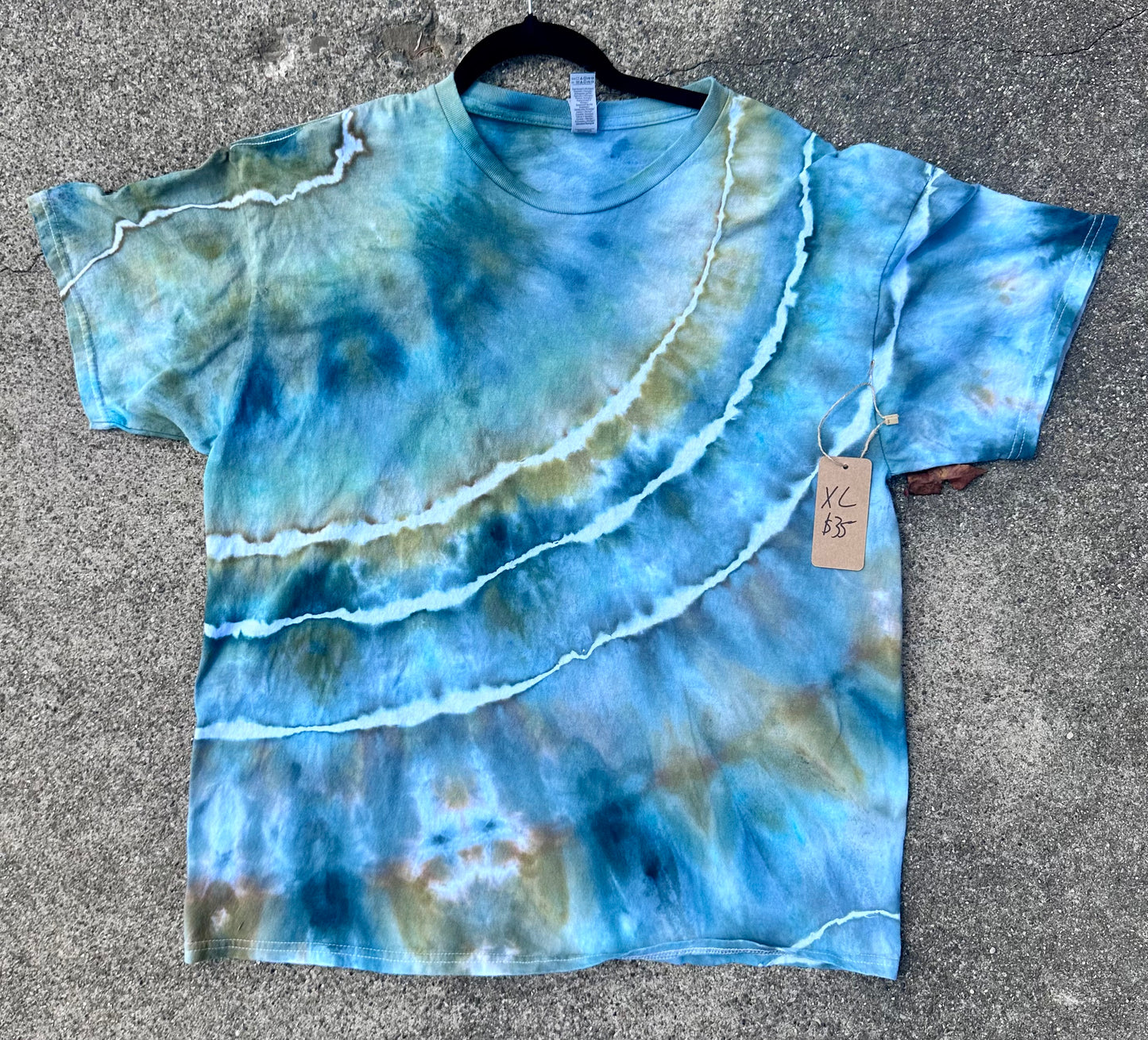 XL Teal/Green/Bronze Tee 🏝️