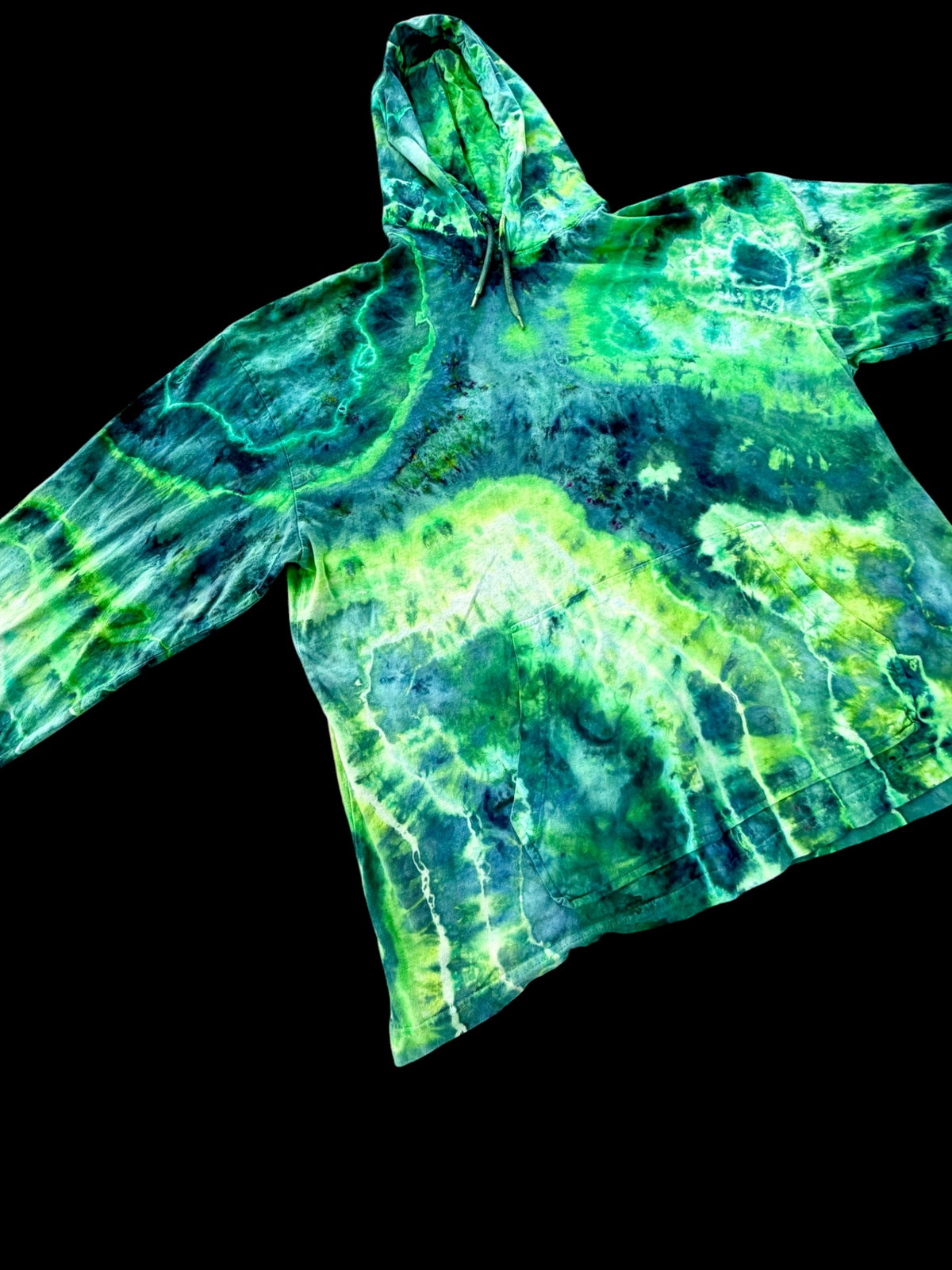 XL Emerald Galaxy Hooded Tee