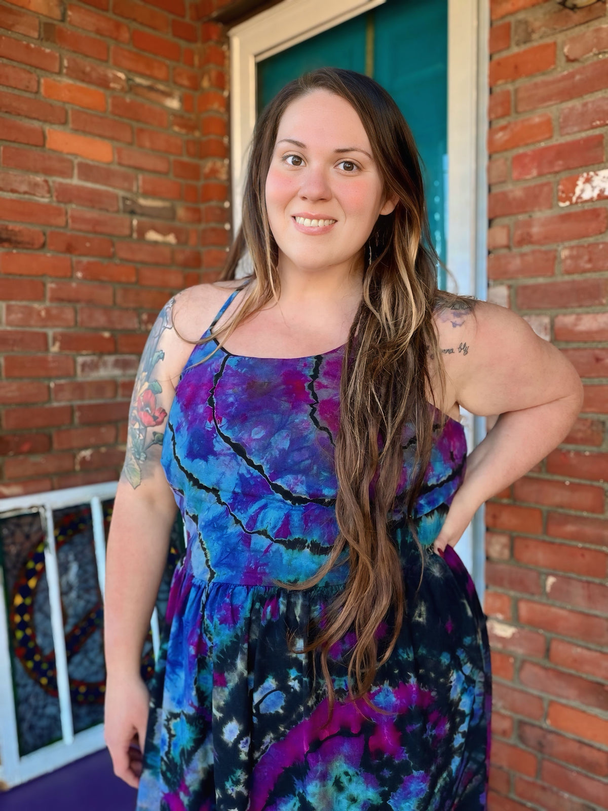 XXL Midnight Aurora Midi Dress