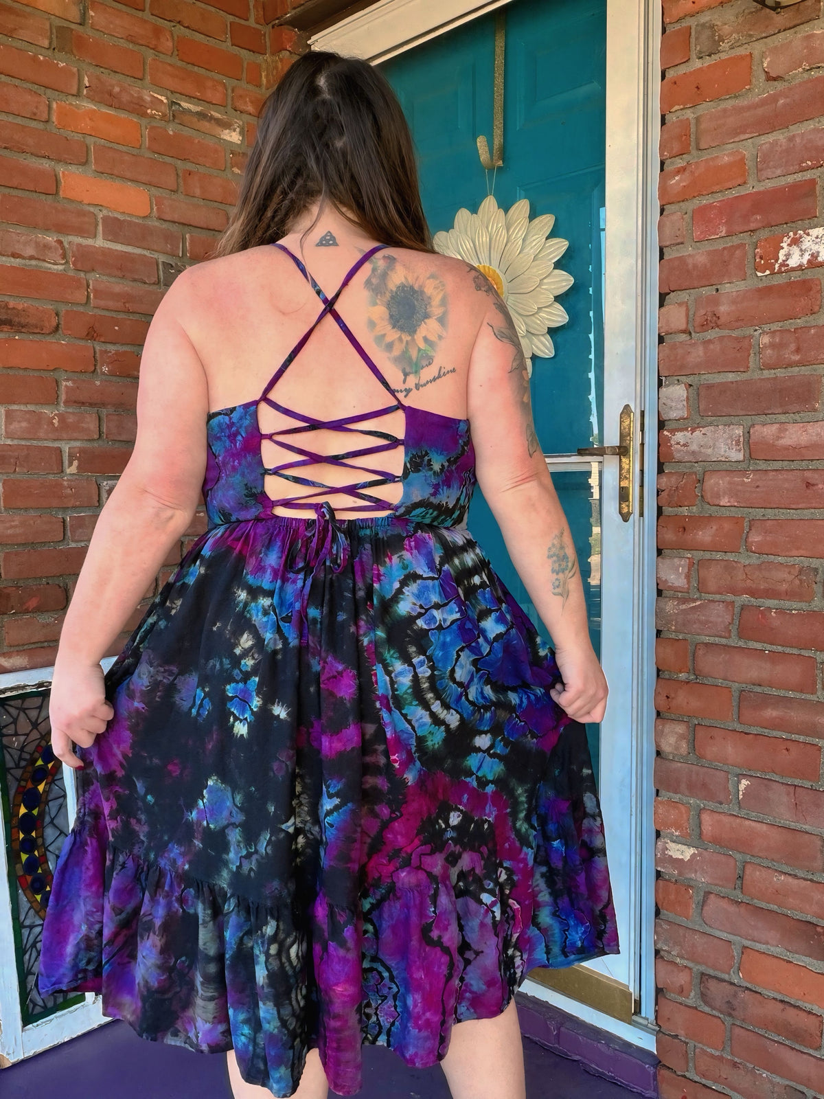 XXL Midnight Aurora Midi Dress