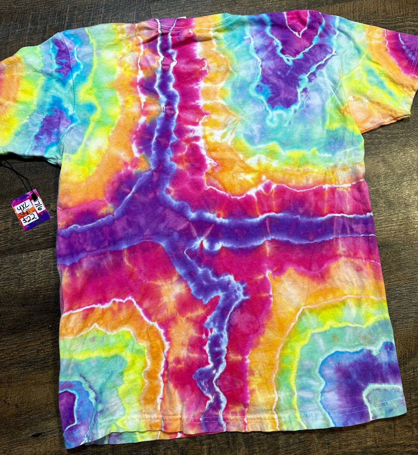 Youth XL Rainbow Voltage Geode Tee