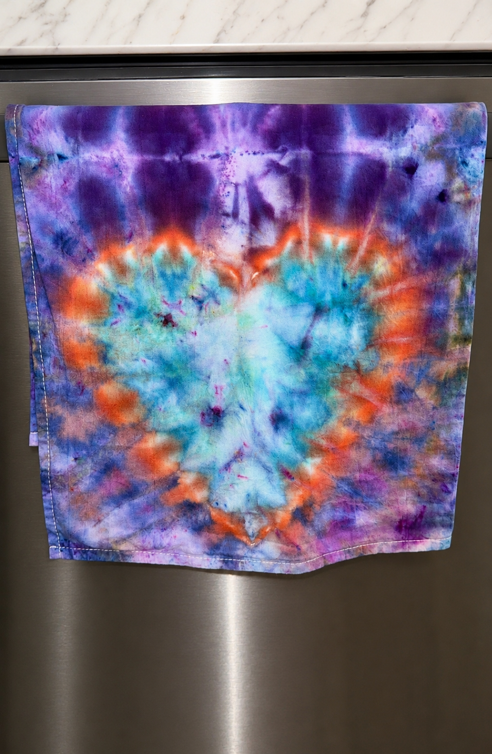 Blue Heart of the Ocean Kitchen Towel
