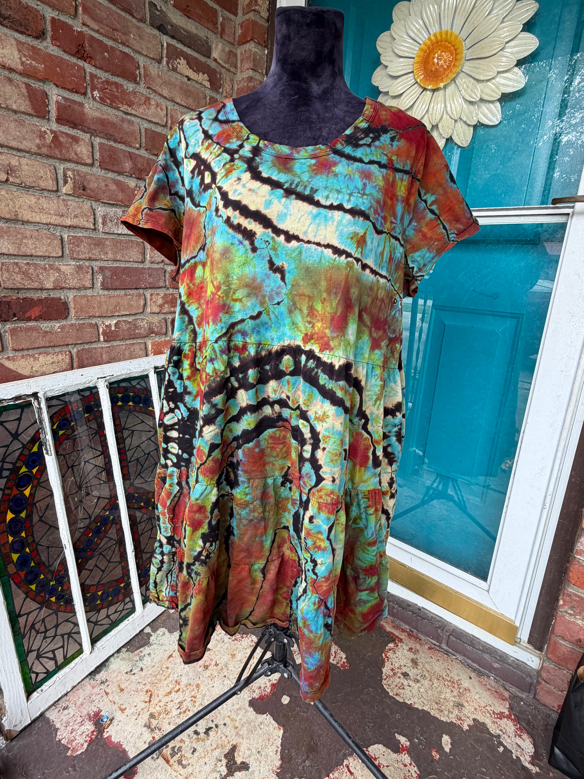 XXL Autumn Aurora T-Shirt Dress