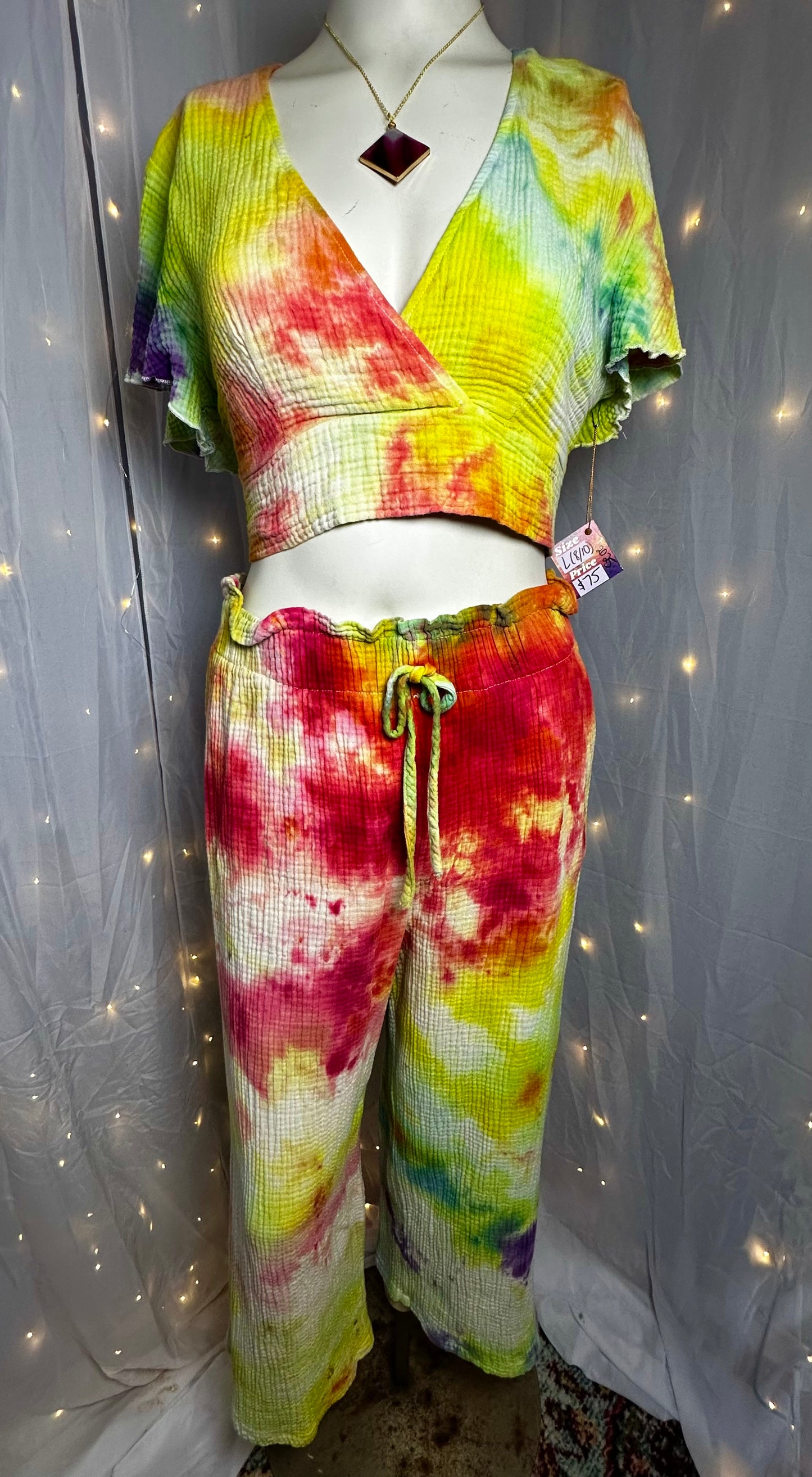 M/L Rainbow Rhythm Two Piece Set