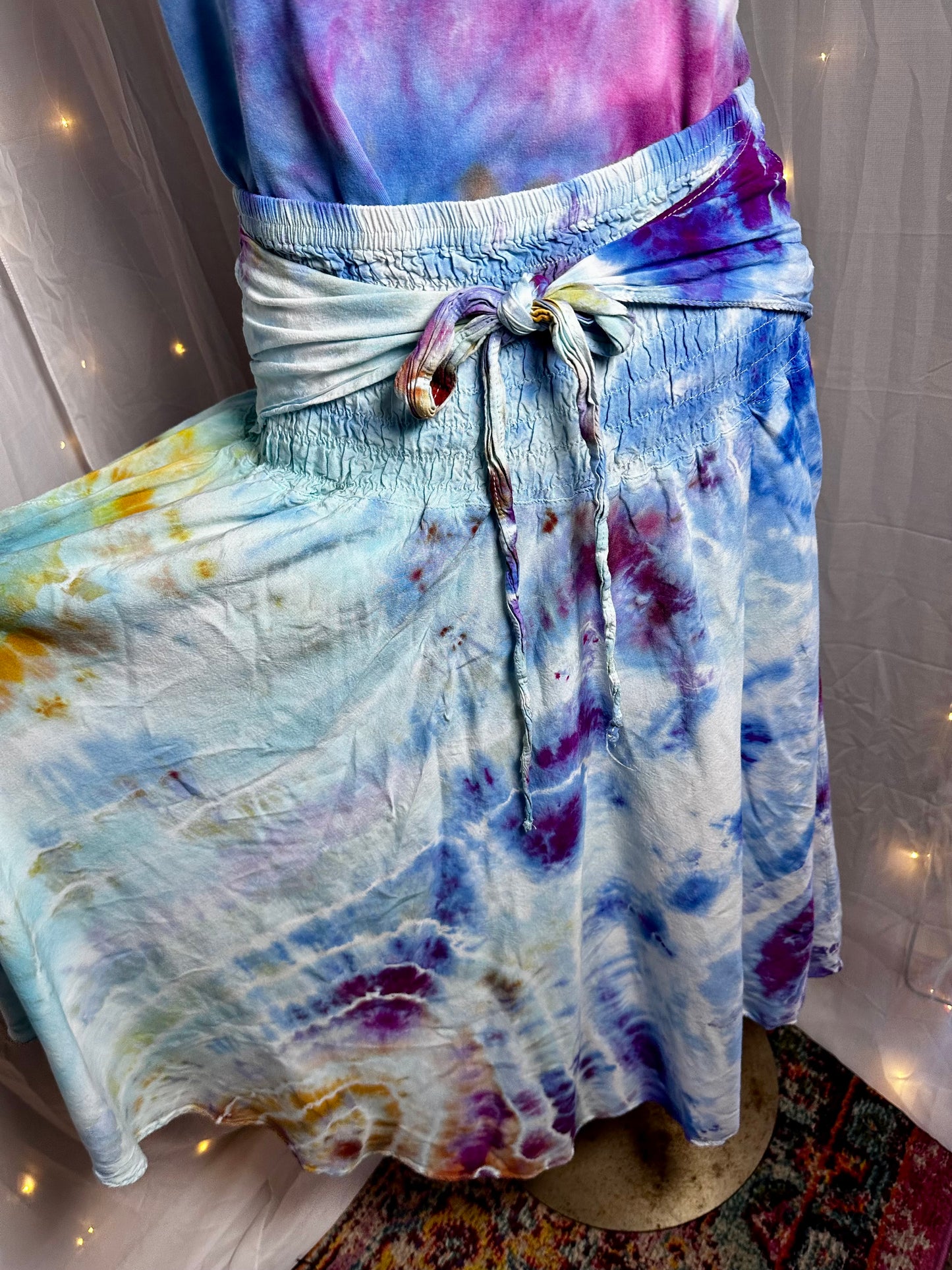 L/XL/2X Bluebell Breeze 2-for-1 Dress & Flowy Skirt