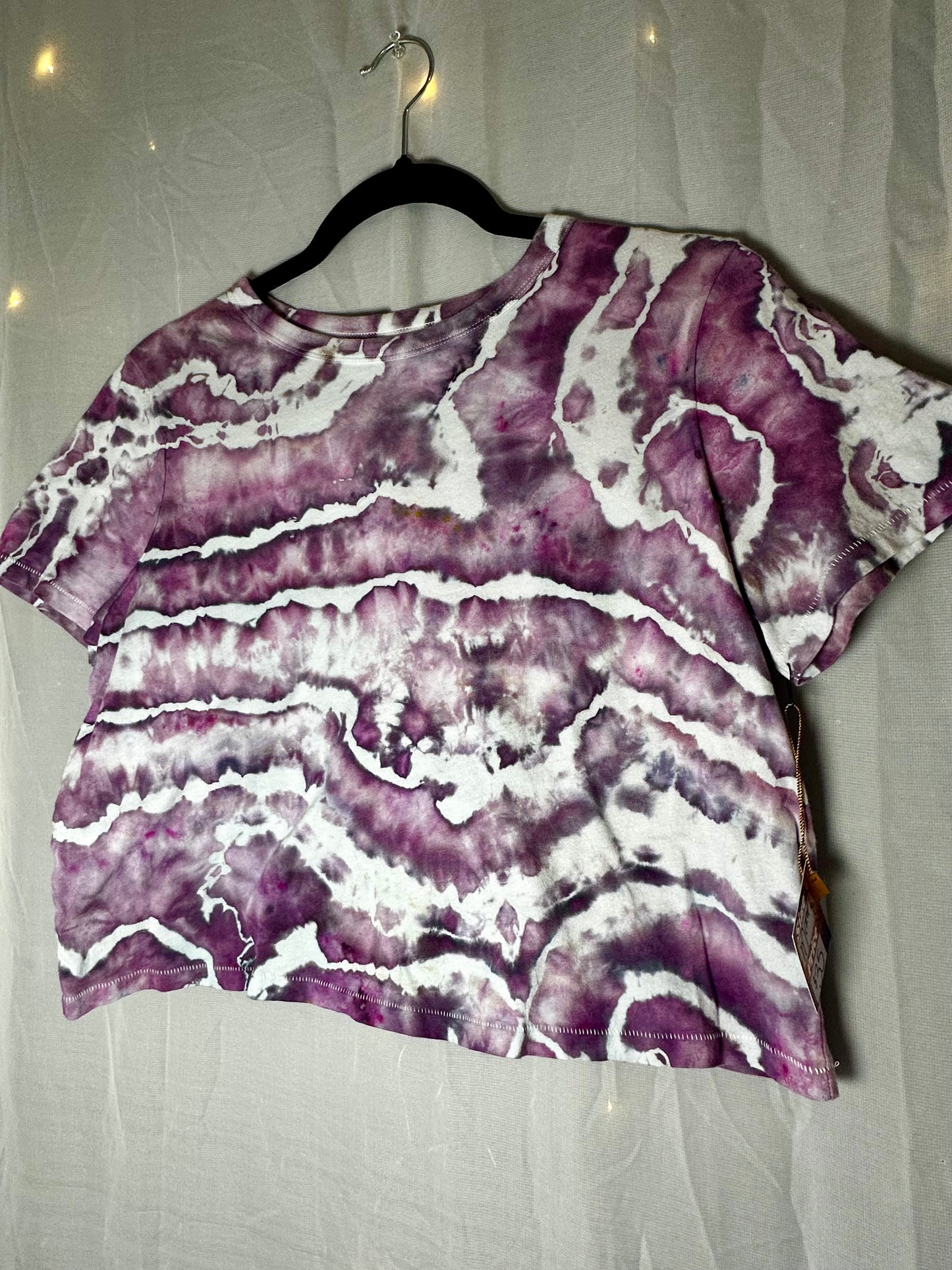 Medium Amethyst Marble Crop Top