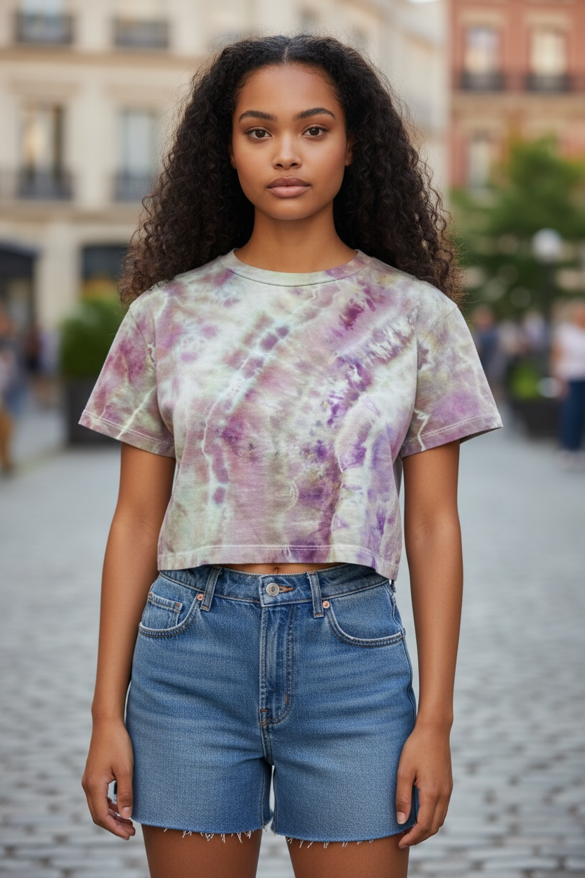 Medium Moonlit Orchid Crop Top