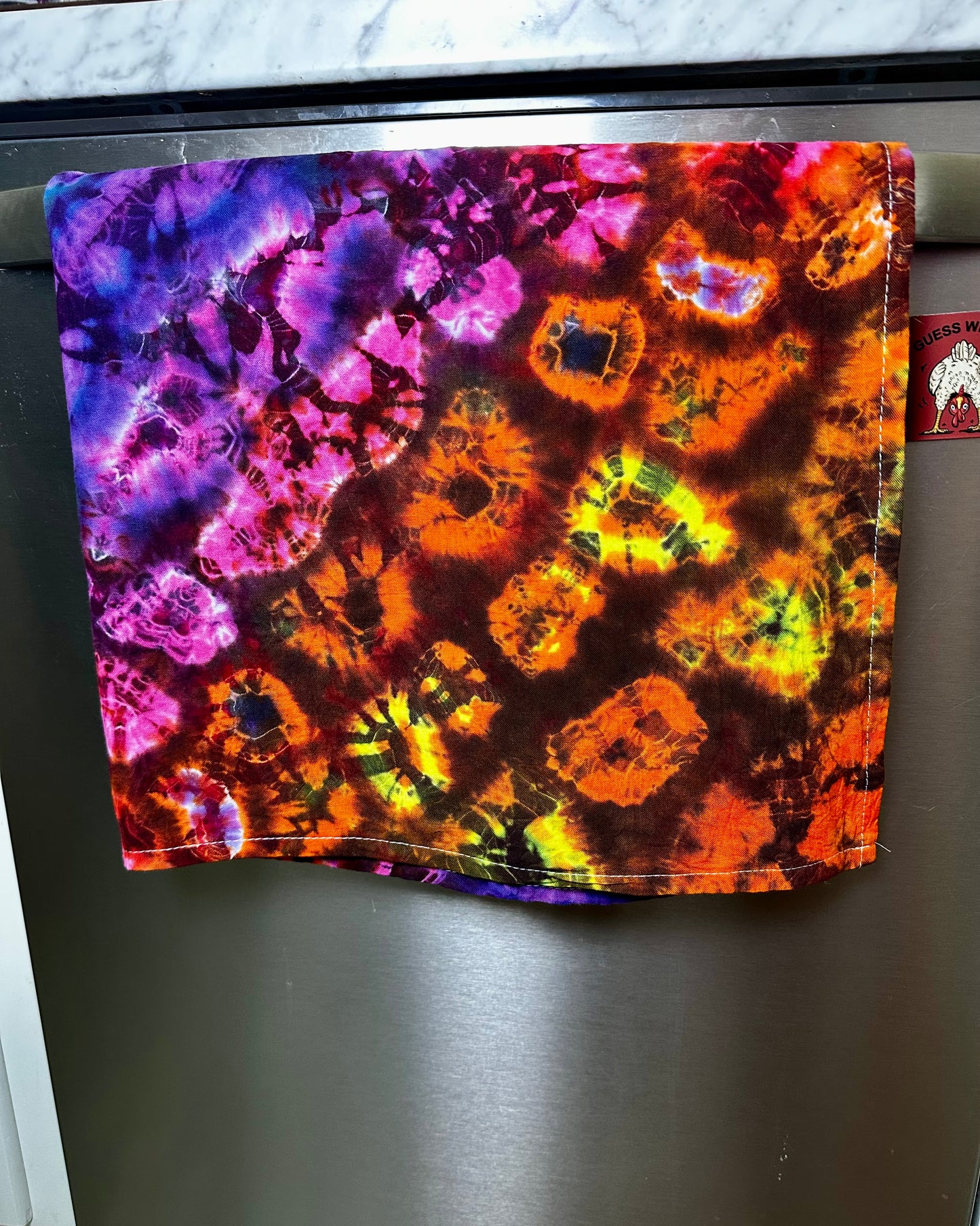 Neon Rainbow Reef Kitchen Towel / Mini Tapestry