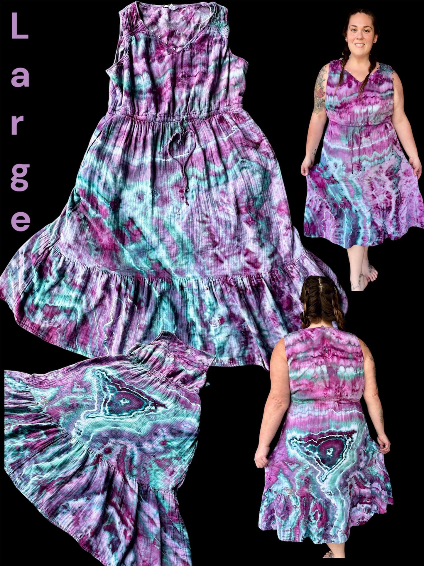 Large Electric Wildflower Dress